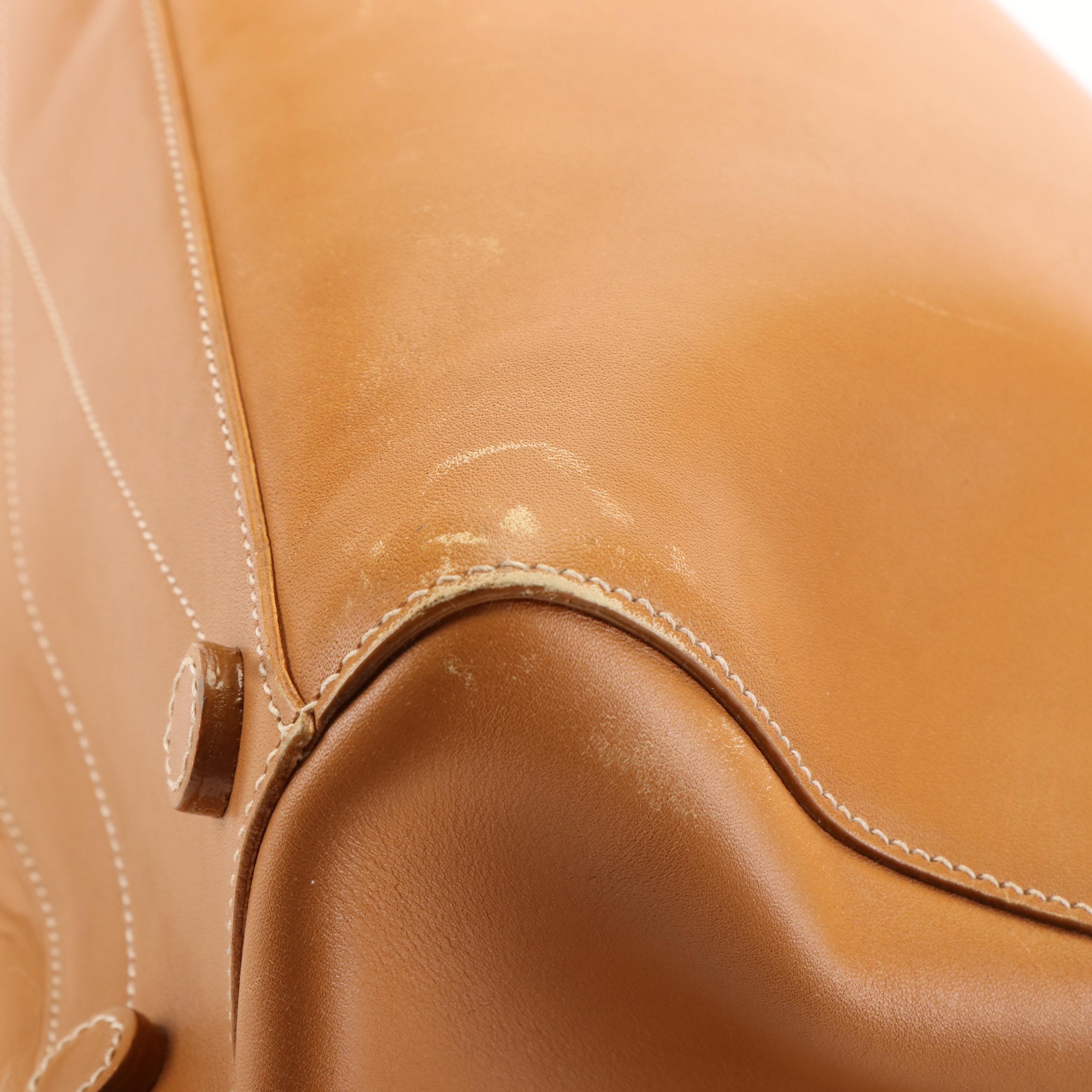 Prada Monochrome Handbag in Carmel Leather