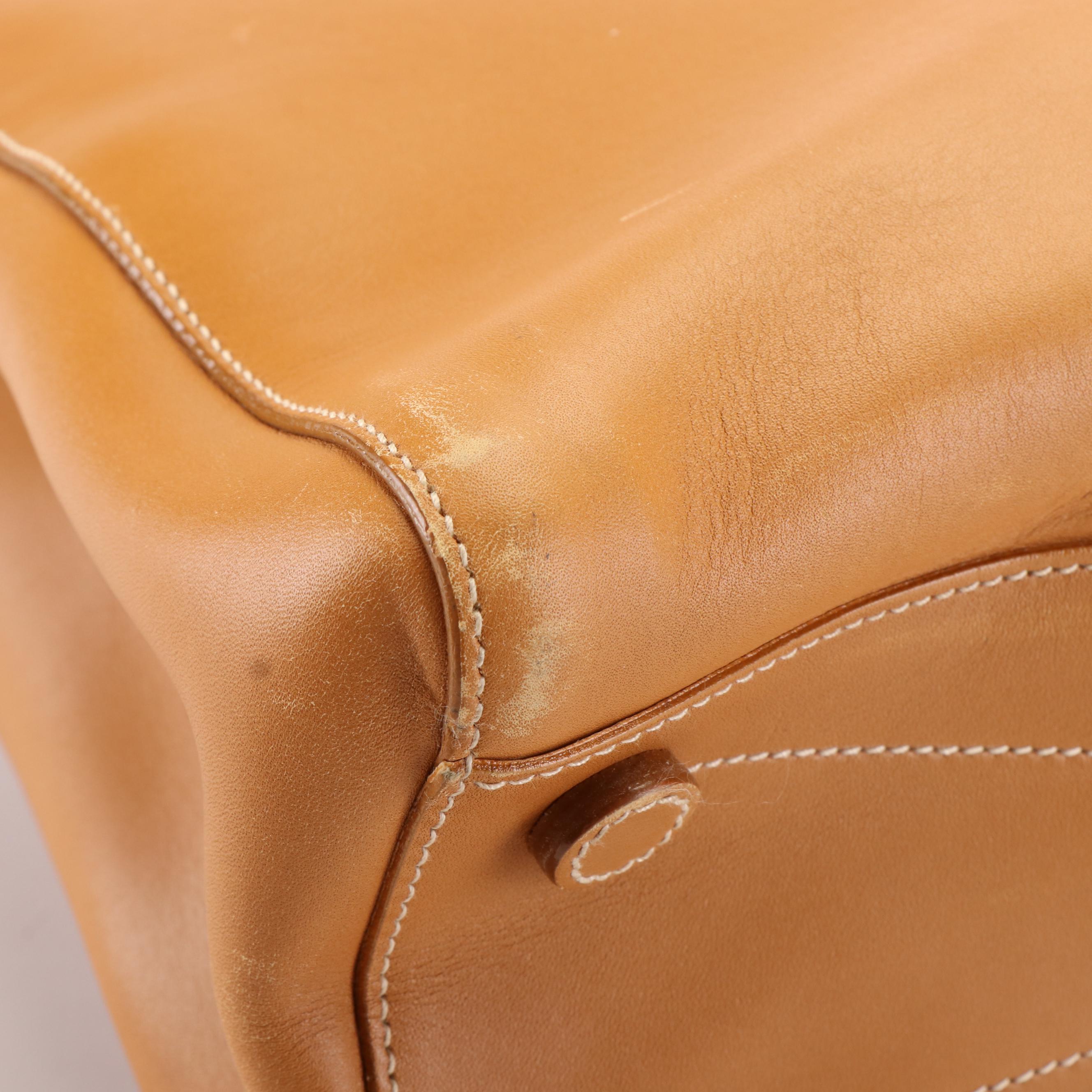 Prada Monochrome Handbag in Carmel Leather