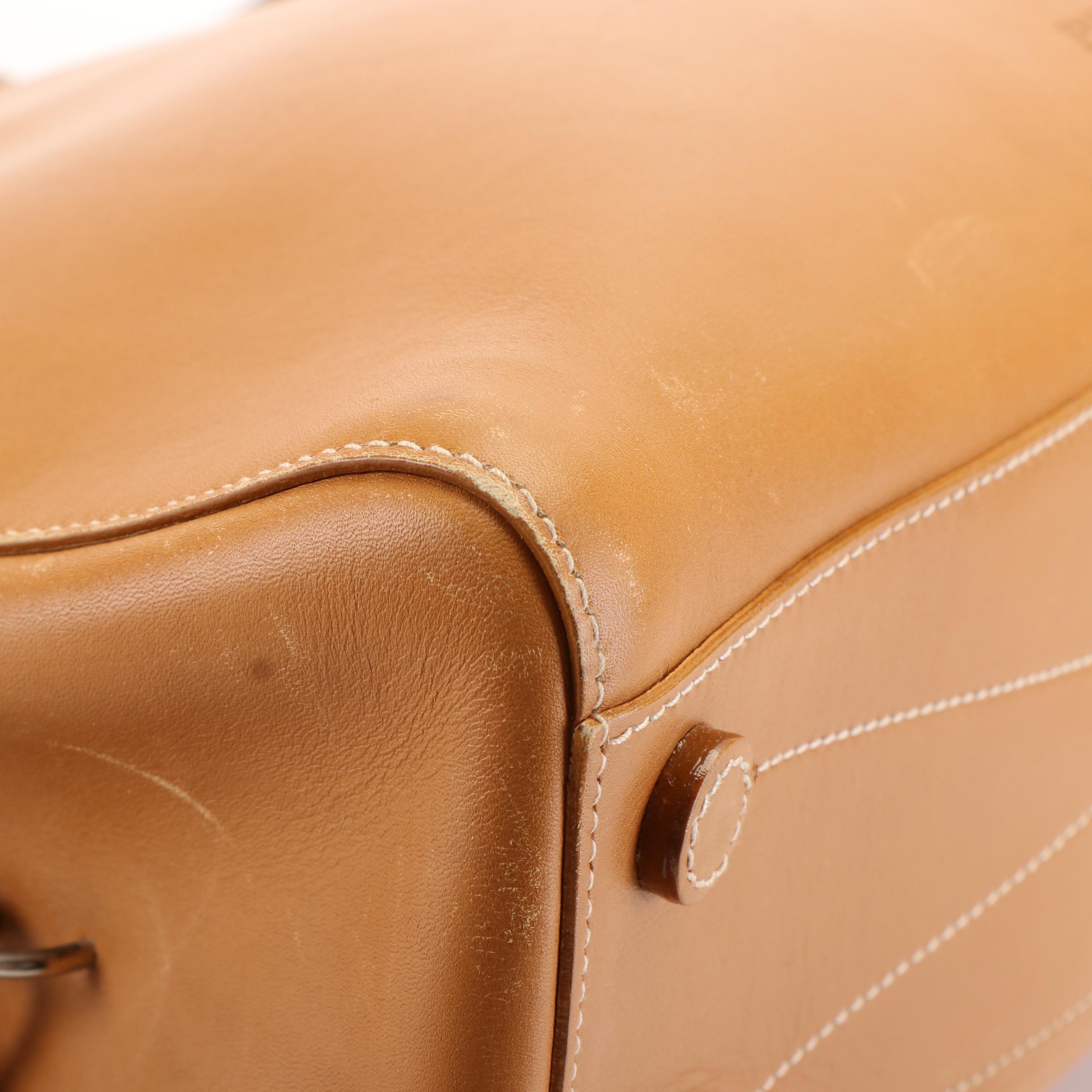 Prada Monochrome Handbag in Carmel Leather