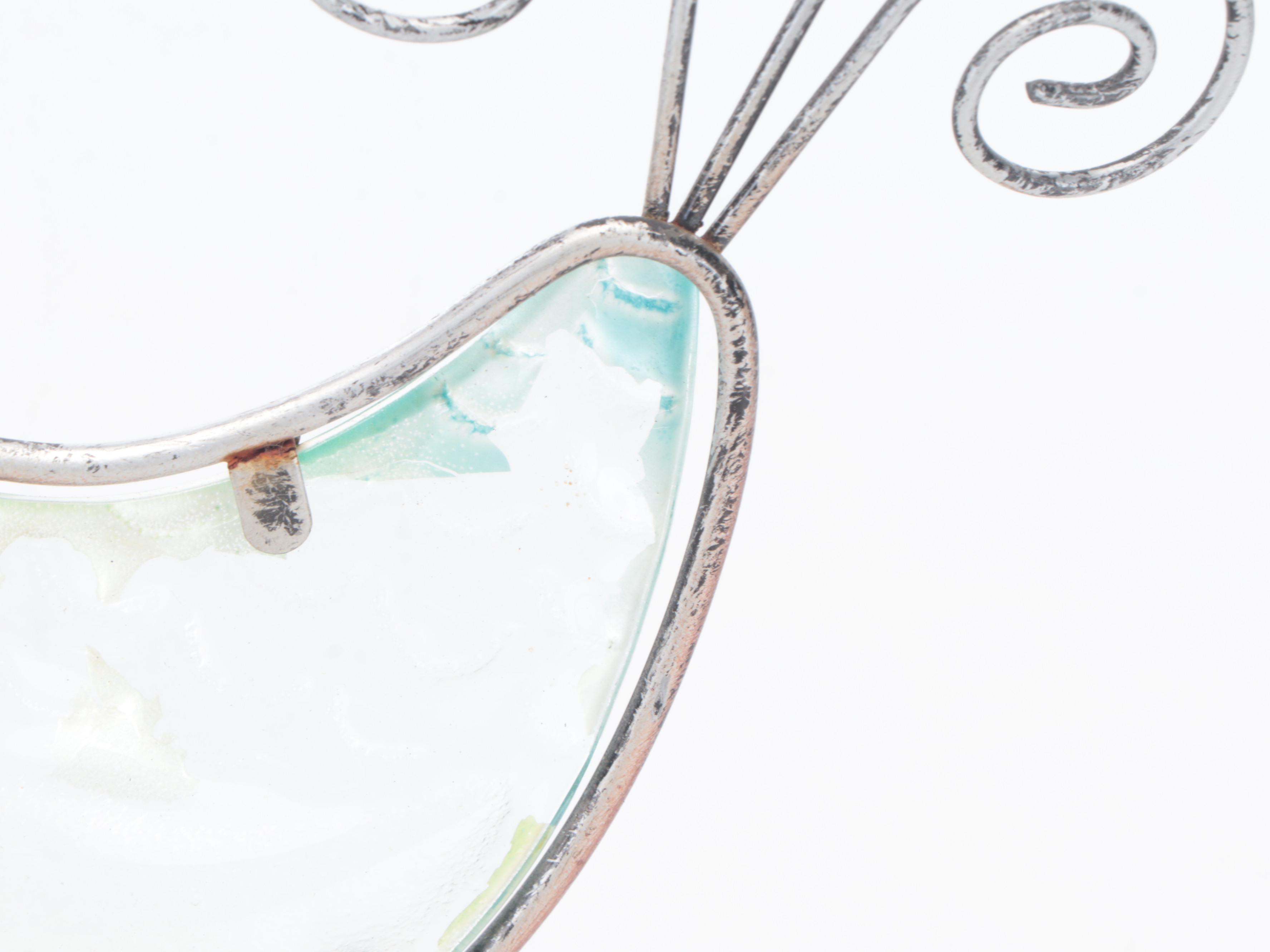 Benchmade Metal Outdoor Bird Sculptures Including Birdbath, Late 20th Century