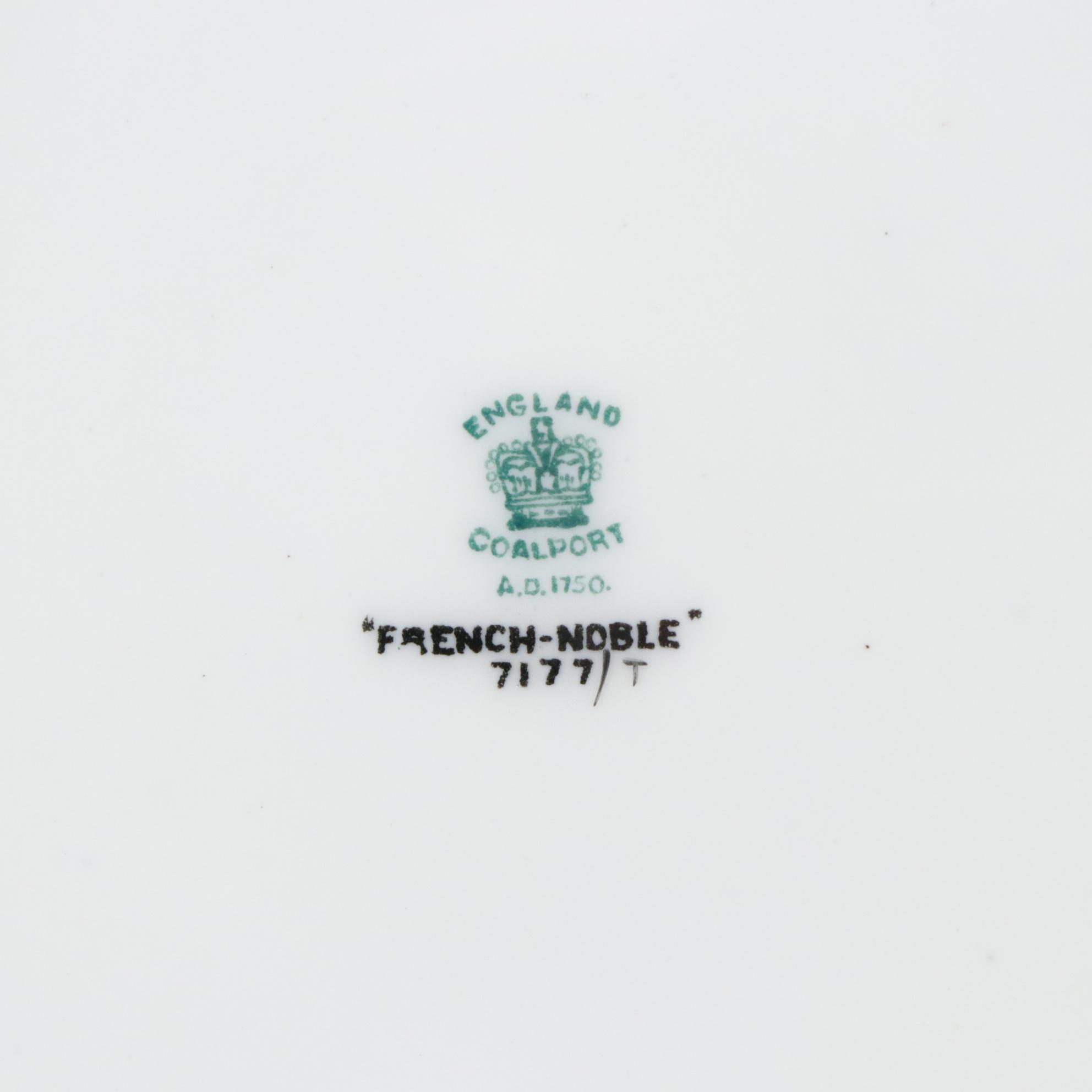 Coalport "French Noble" Bone China Salad Plates