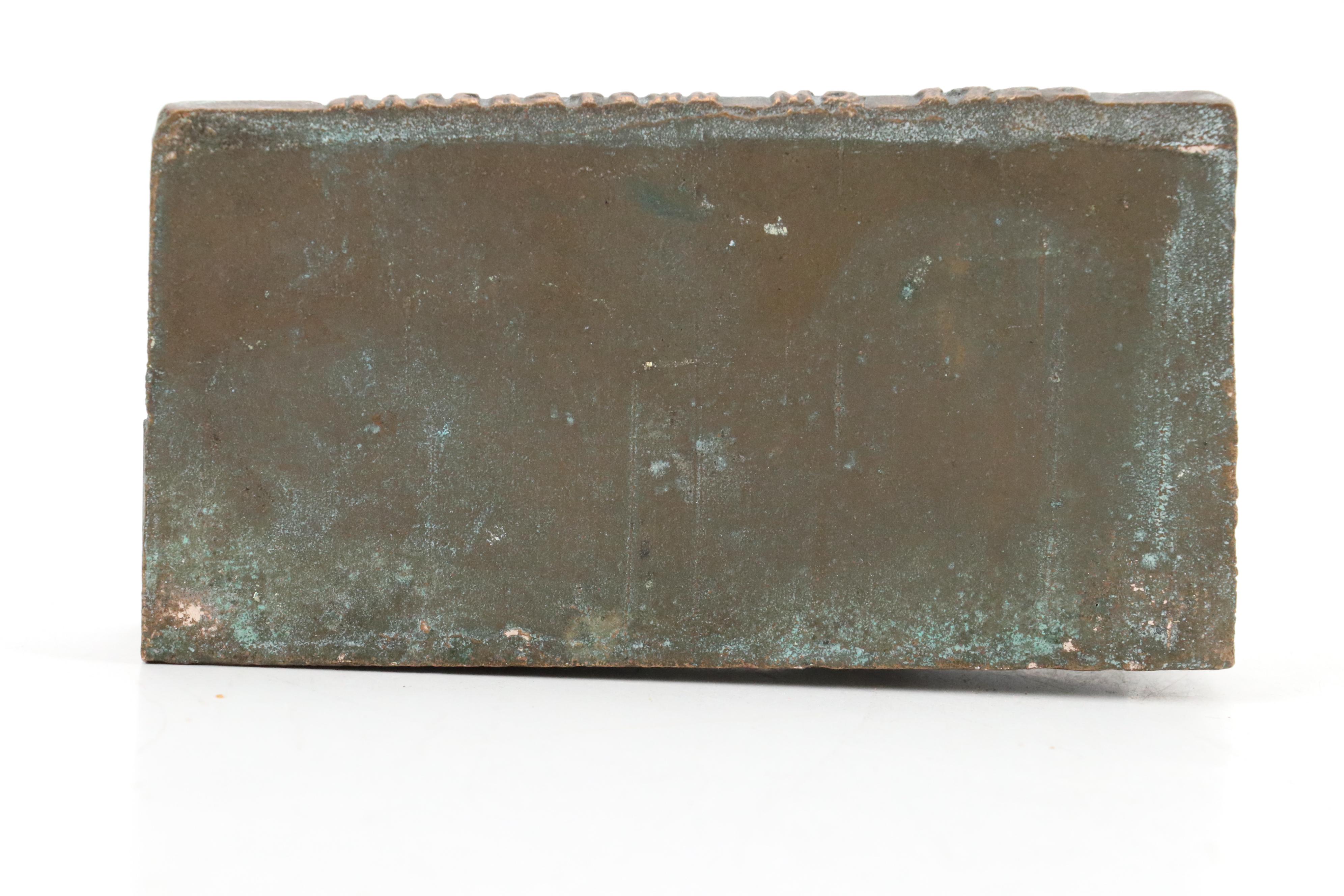 Cast Metal Little Heiskell Doorstop with Fort Snelling Figurine