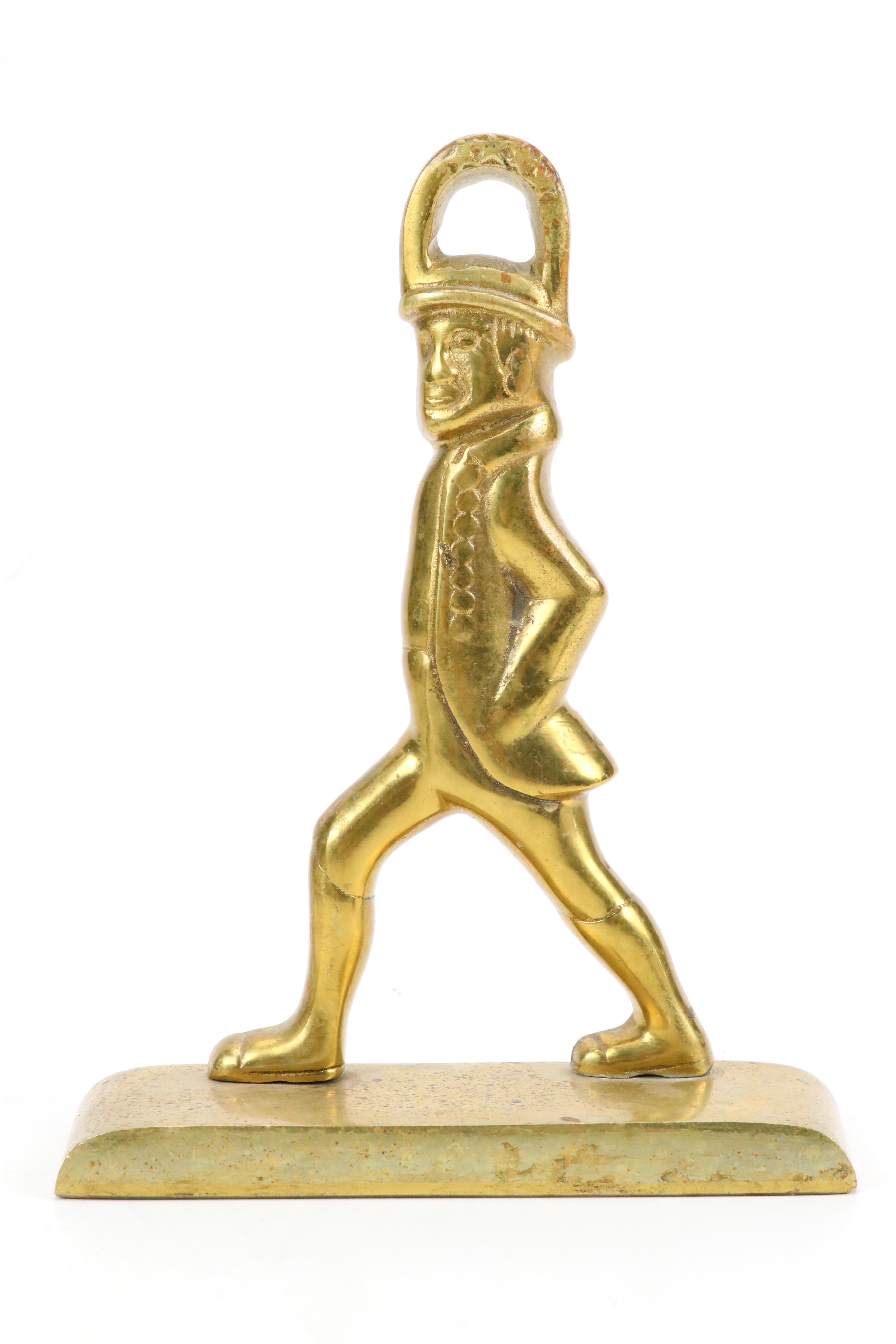 Cast Metal Little Heiskell Doorstop with Fort Snelling Figurine