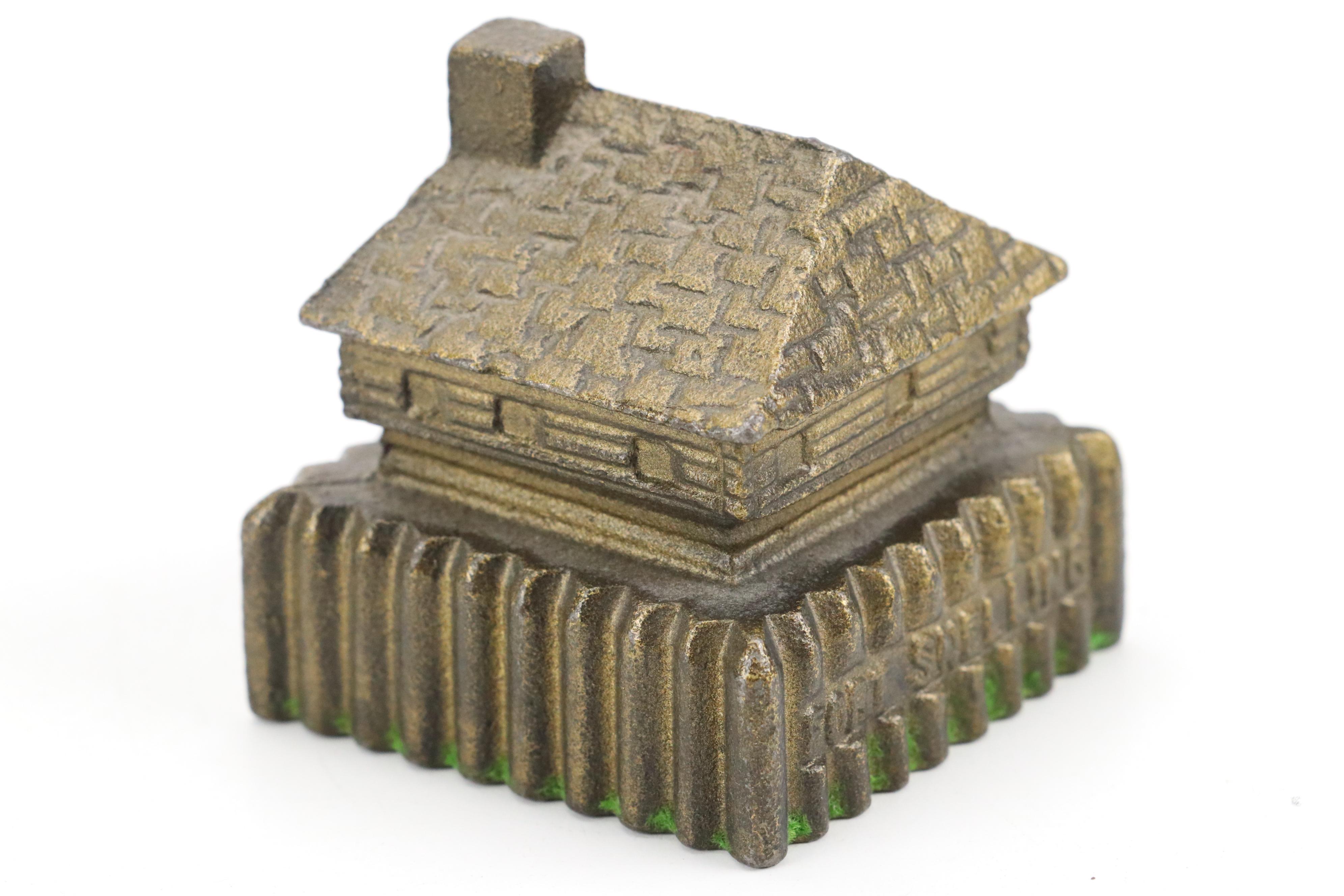 Cast Metal Little Heiskell Doorstop with Fort Snelling Figurine