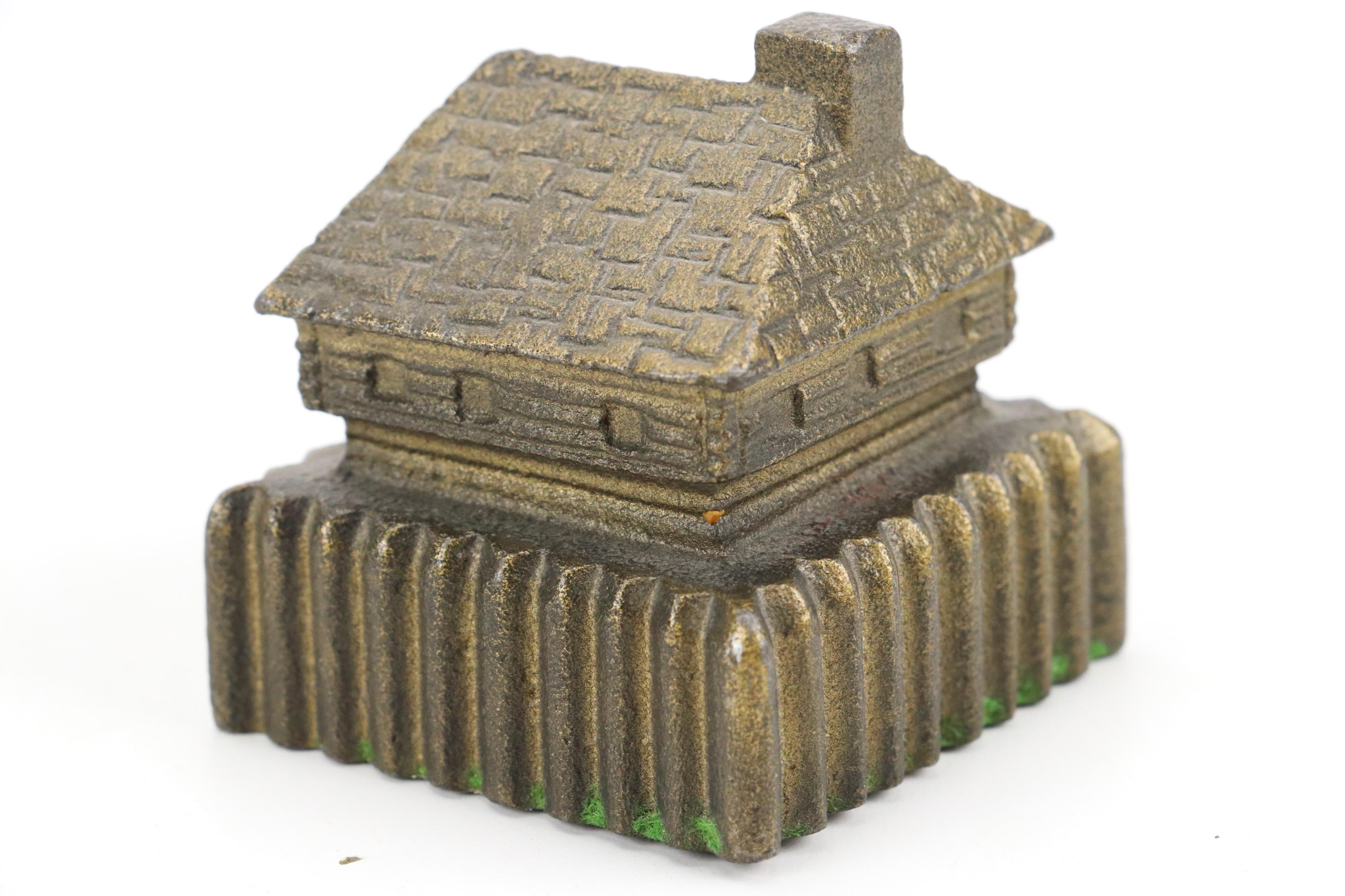 Cast Metal Little Heiskell Doorstop with Fort Snelling Figurine