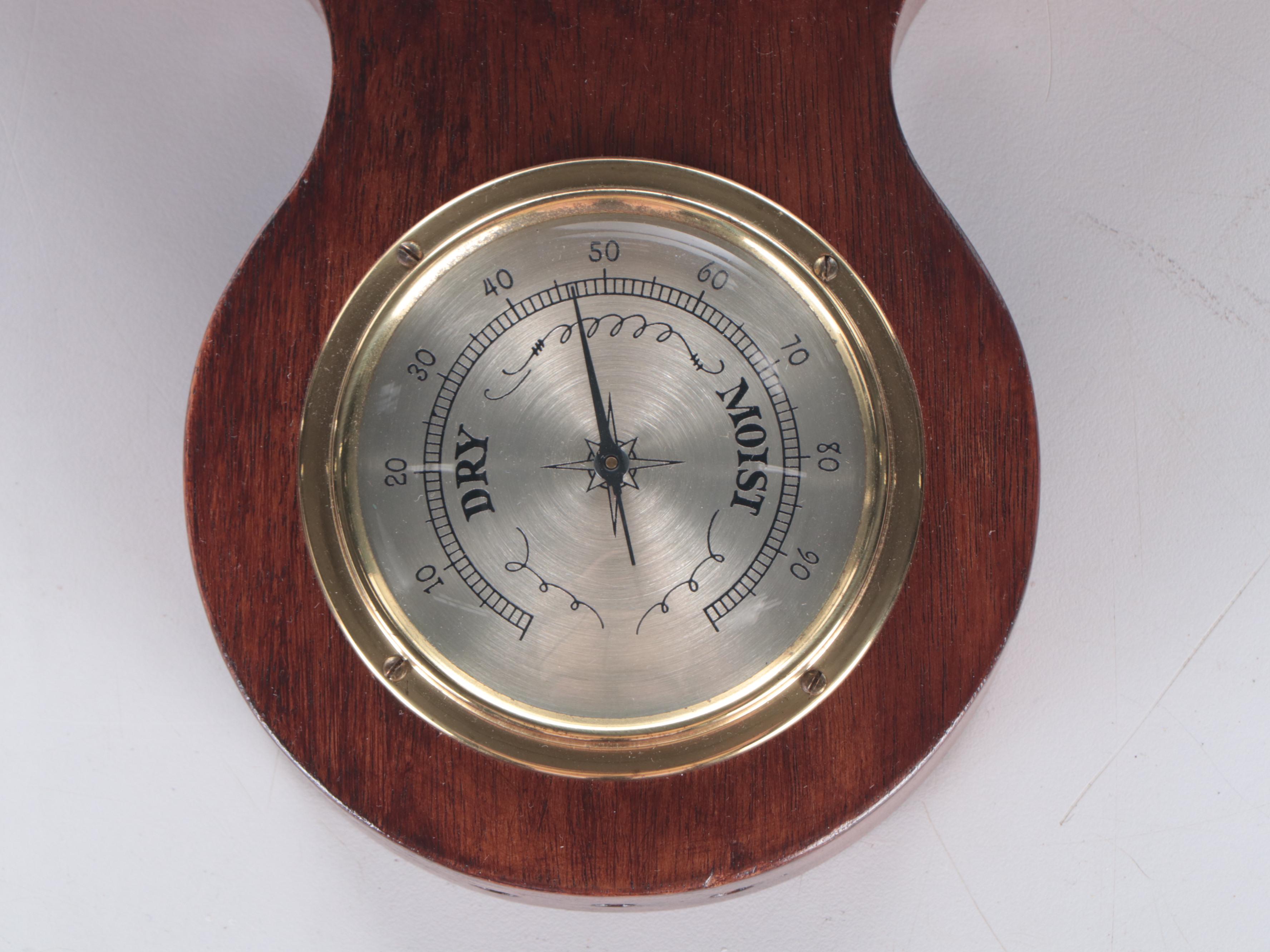 Airguide Jeweled Compensated Combination Thermometer-Barometer, Mid-20th Century