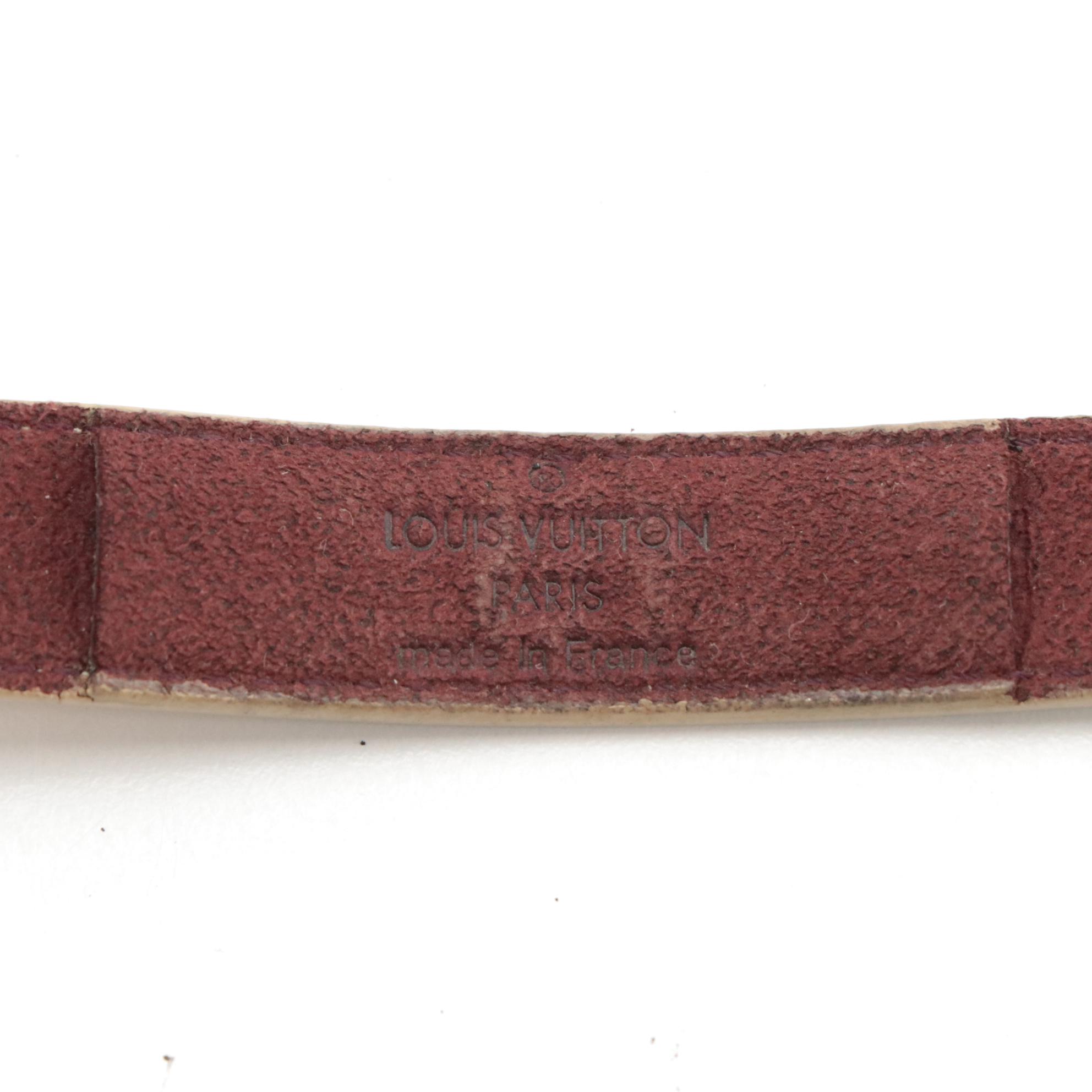 Louis Vuitton Good Luck Bracelet in Neutral Leather