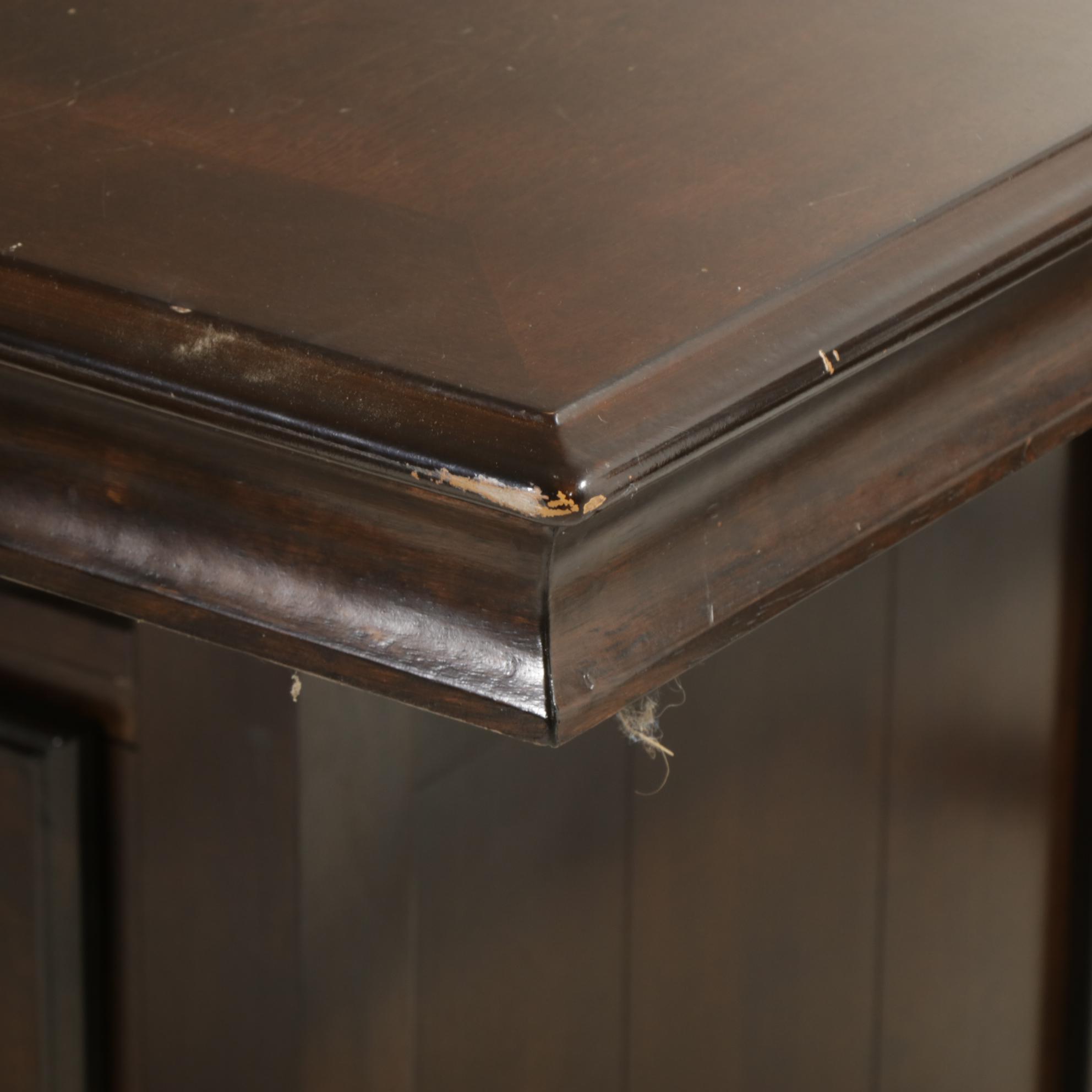 Ashley Furniture Tall Wood Bistro Dining Table with Four Counter Height Chairs