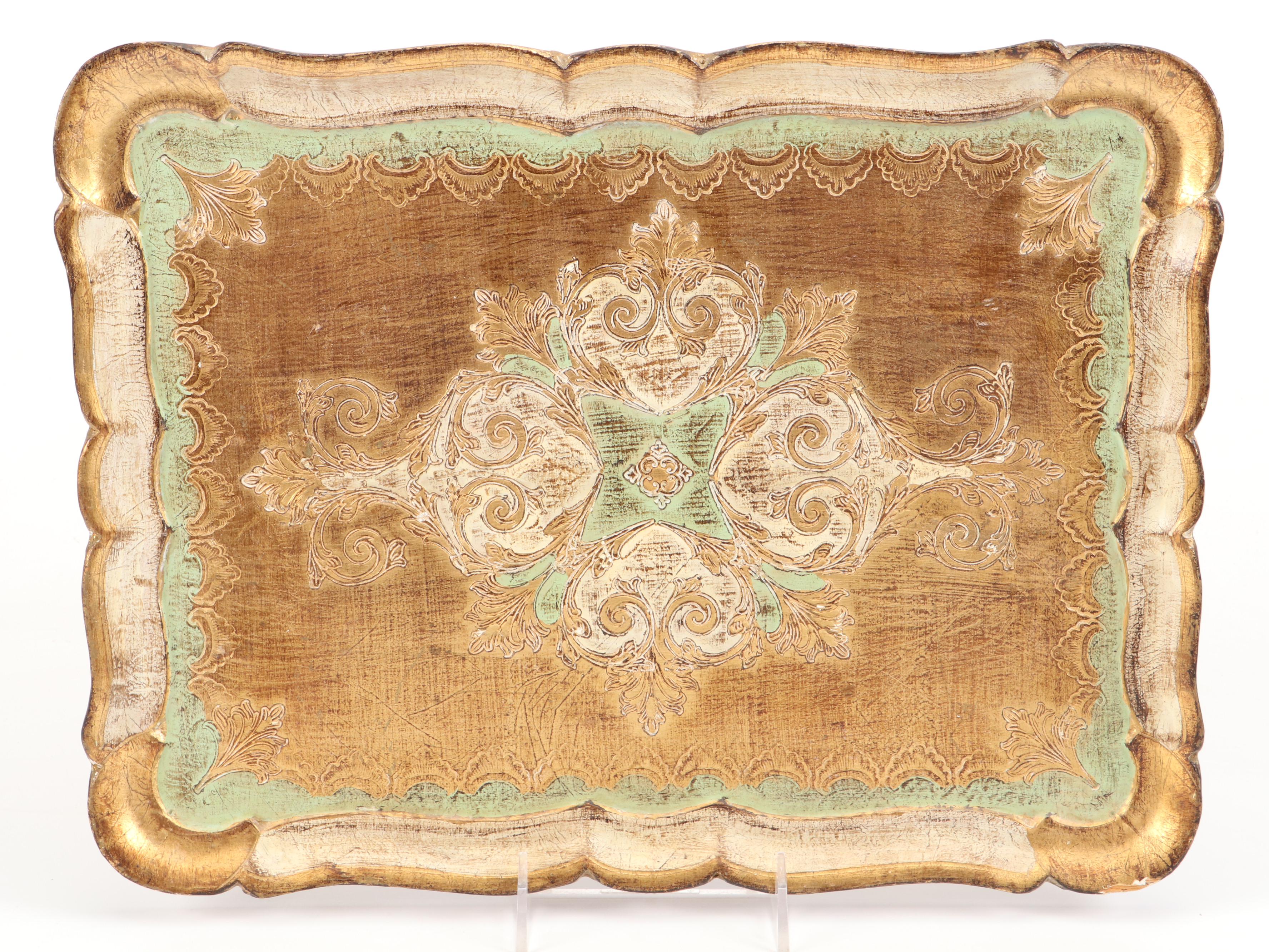 Sankyo Landscape Motif Porcelain Music Box with More Table Accessories