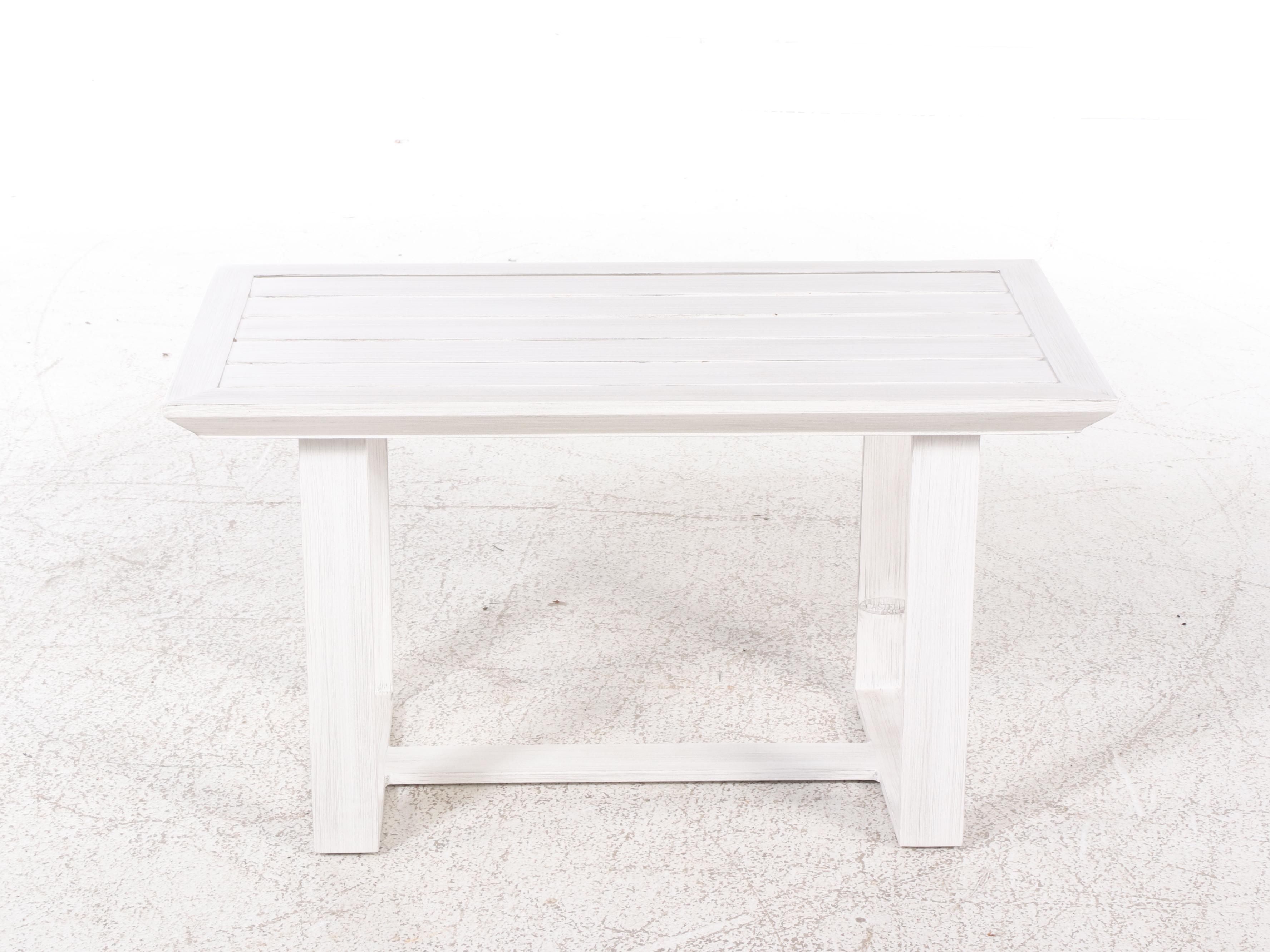 Four-Piece Castelle Painted Aluminum Patio Lounge Set