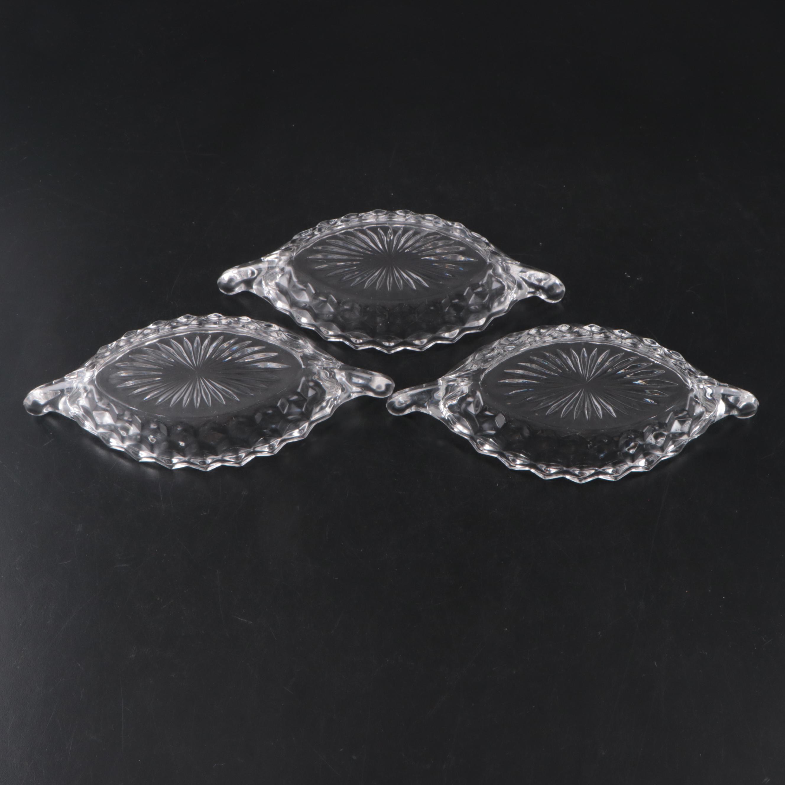 Fostoria "American" Glass Pitchers, Small Relish Boats, and More Tableware