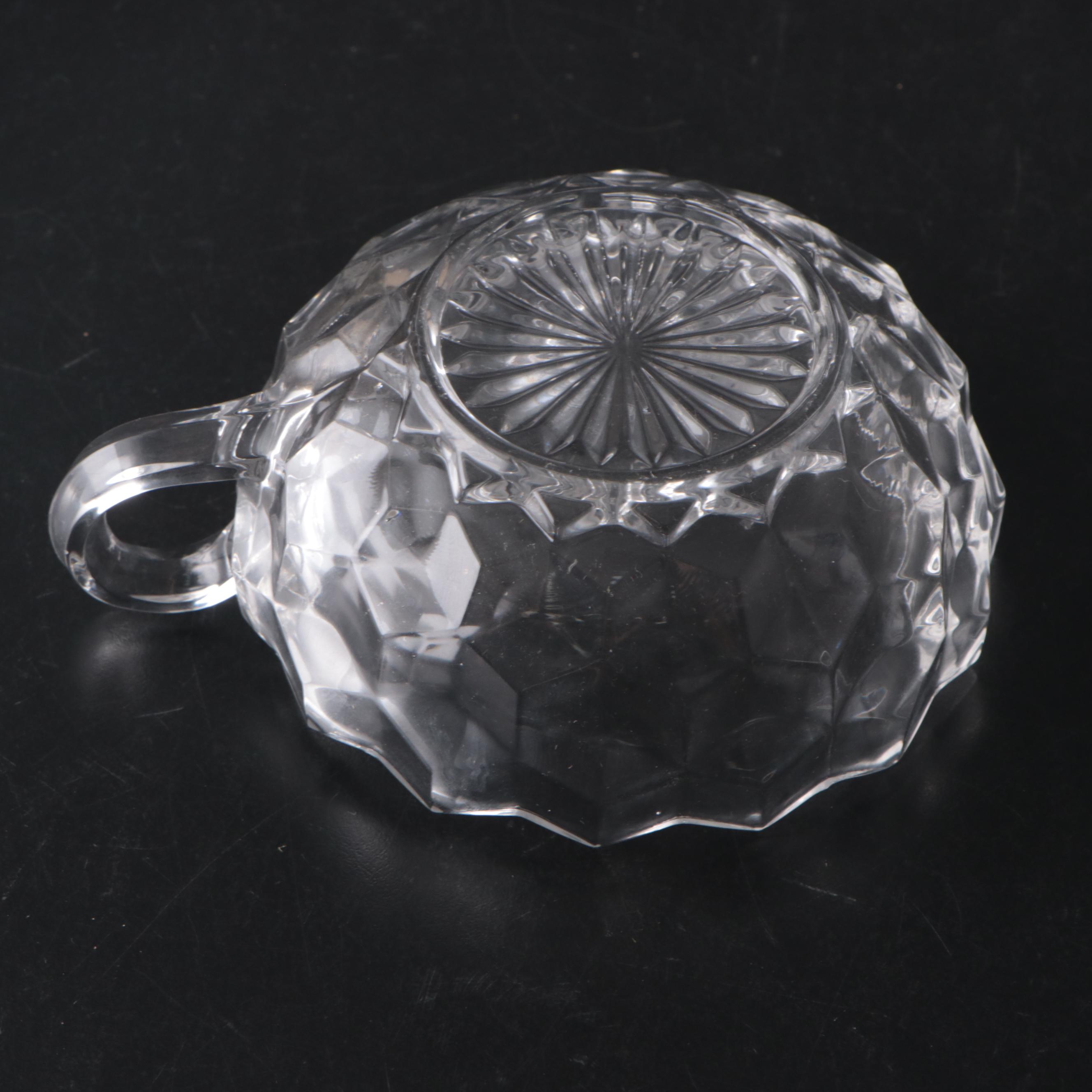 Fostoria "American" Glass Pitchers, Small Relish Boats, and More Tableware