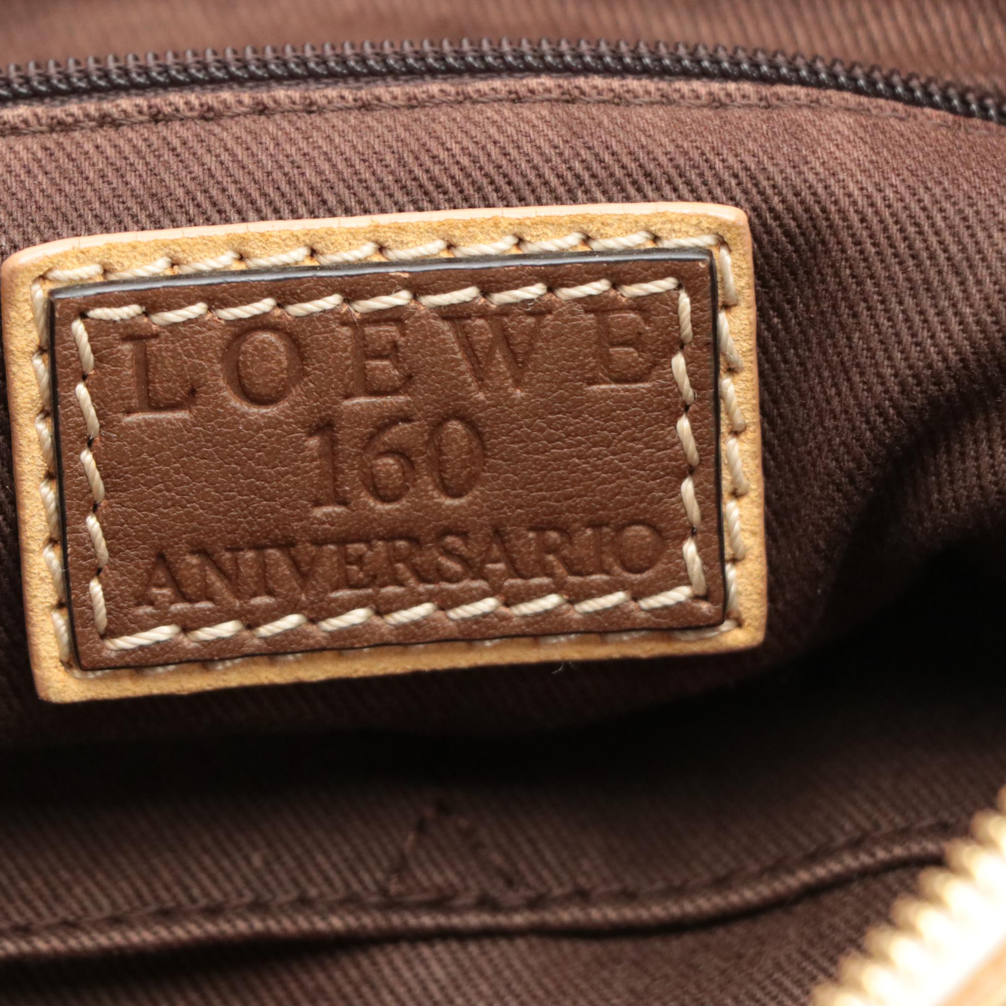 Loewe 160th Anniversary Crossbody Bag in Logo Canvas and Leather/Suede