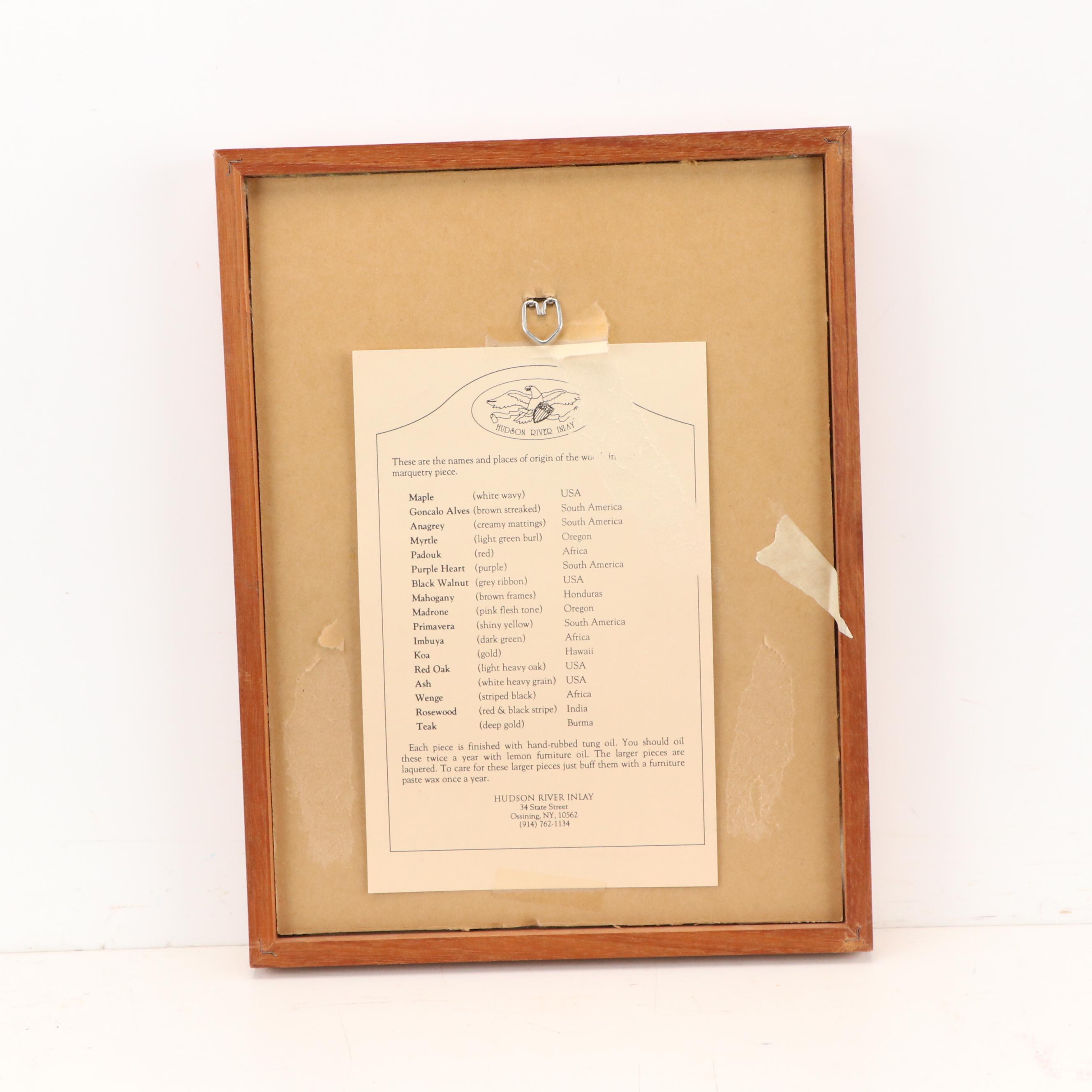 Nelson Wood Inlay Panel of Bald Eagle