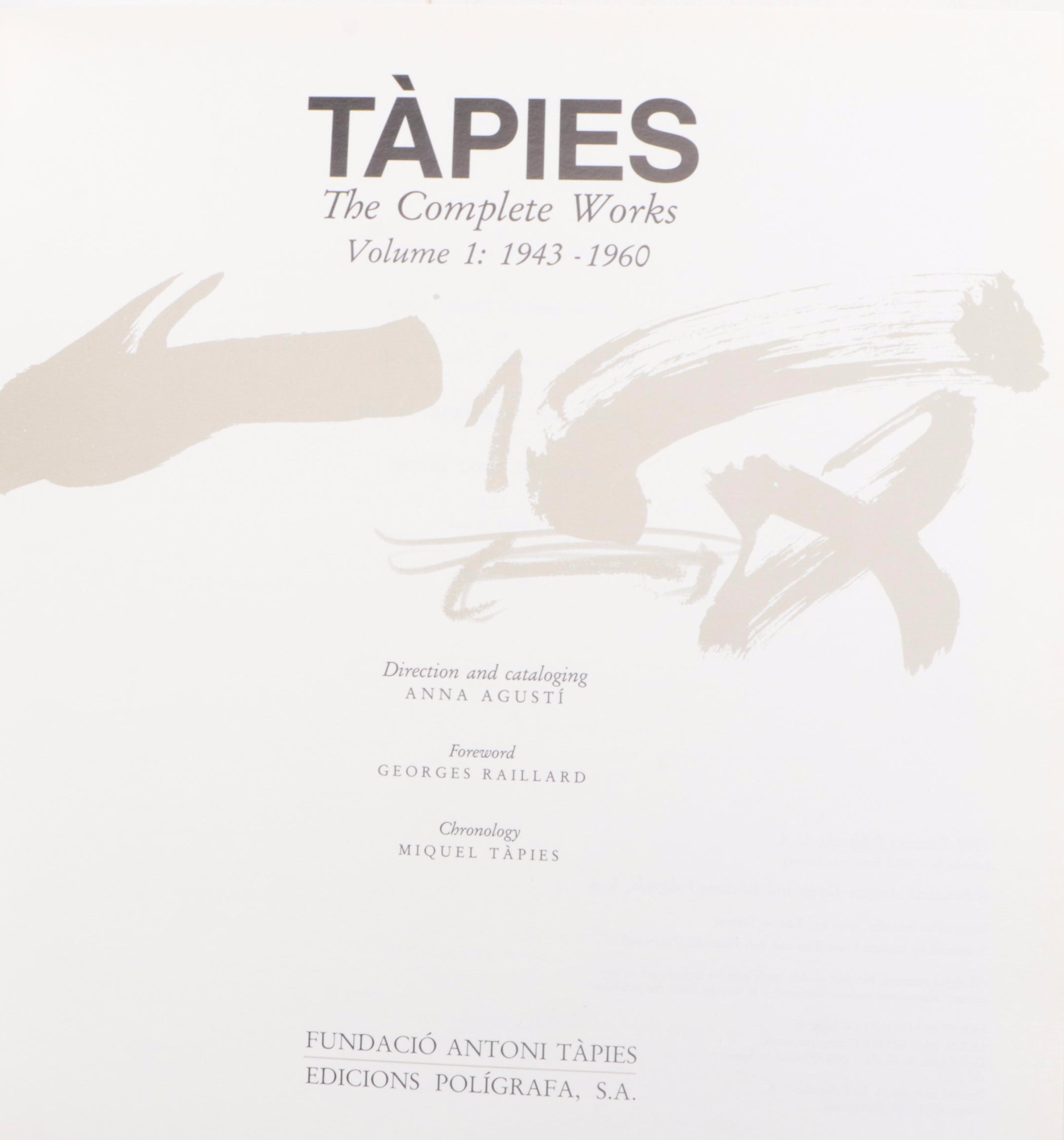 "Pablo Picasso" by Carsten-Peter Warncke and "Tàpies: The Complete Works" Vol. I