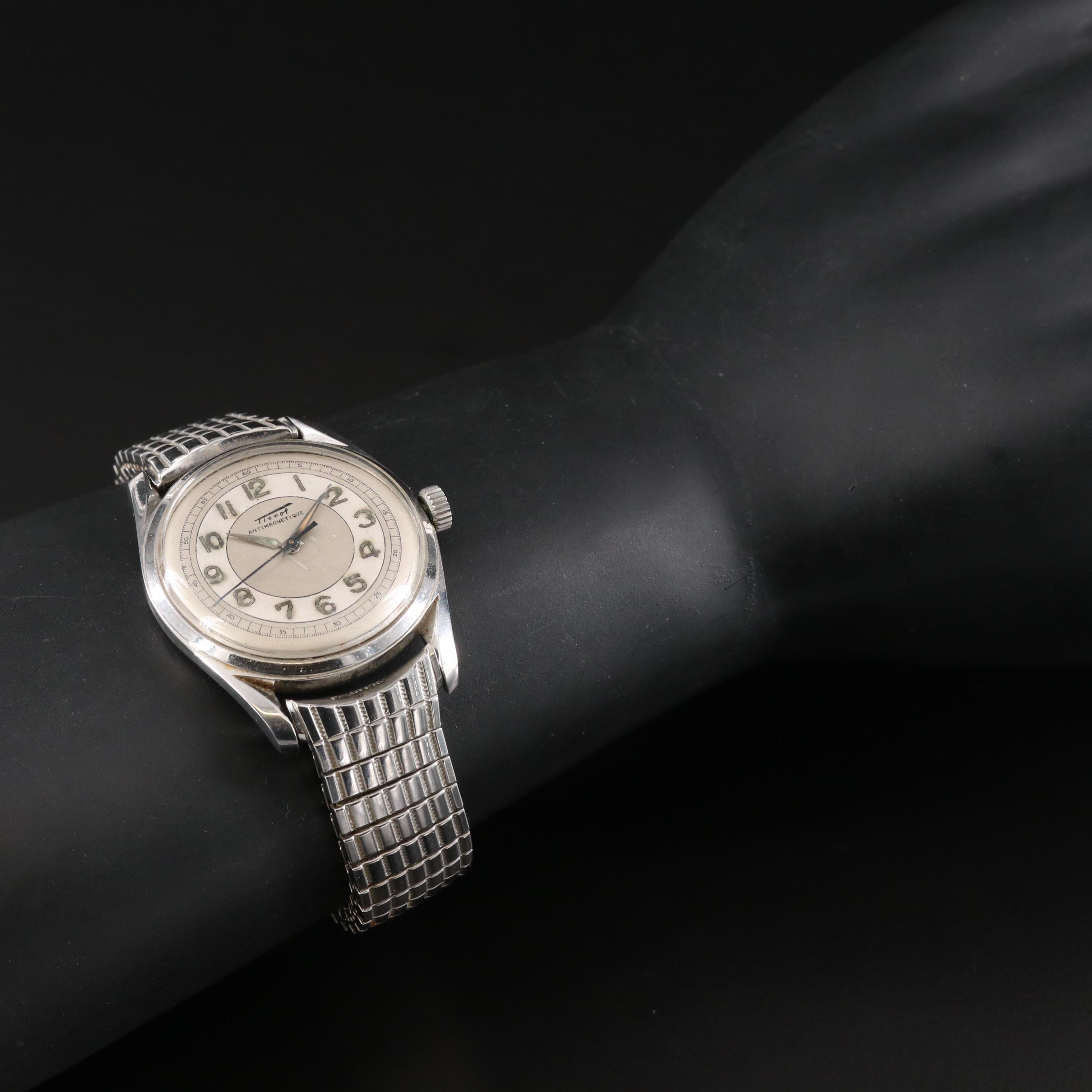 Vintage Tissot Antimagnetique Stainless Steel Watch