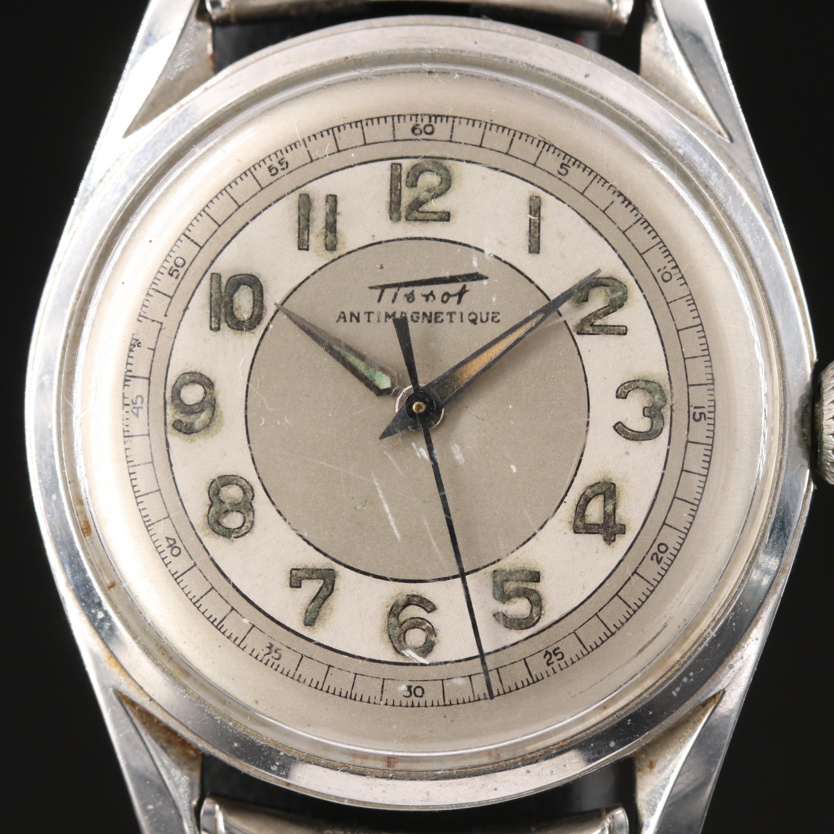 Vintage Tissot Antimagnetique Stainless Steel Watch