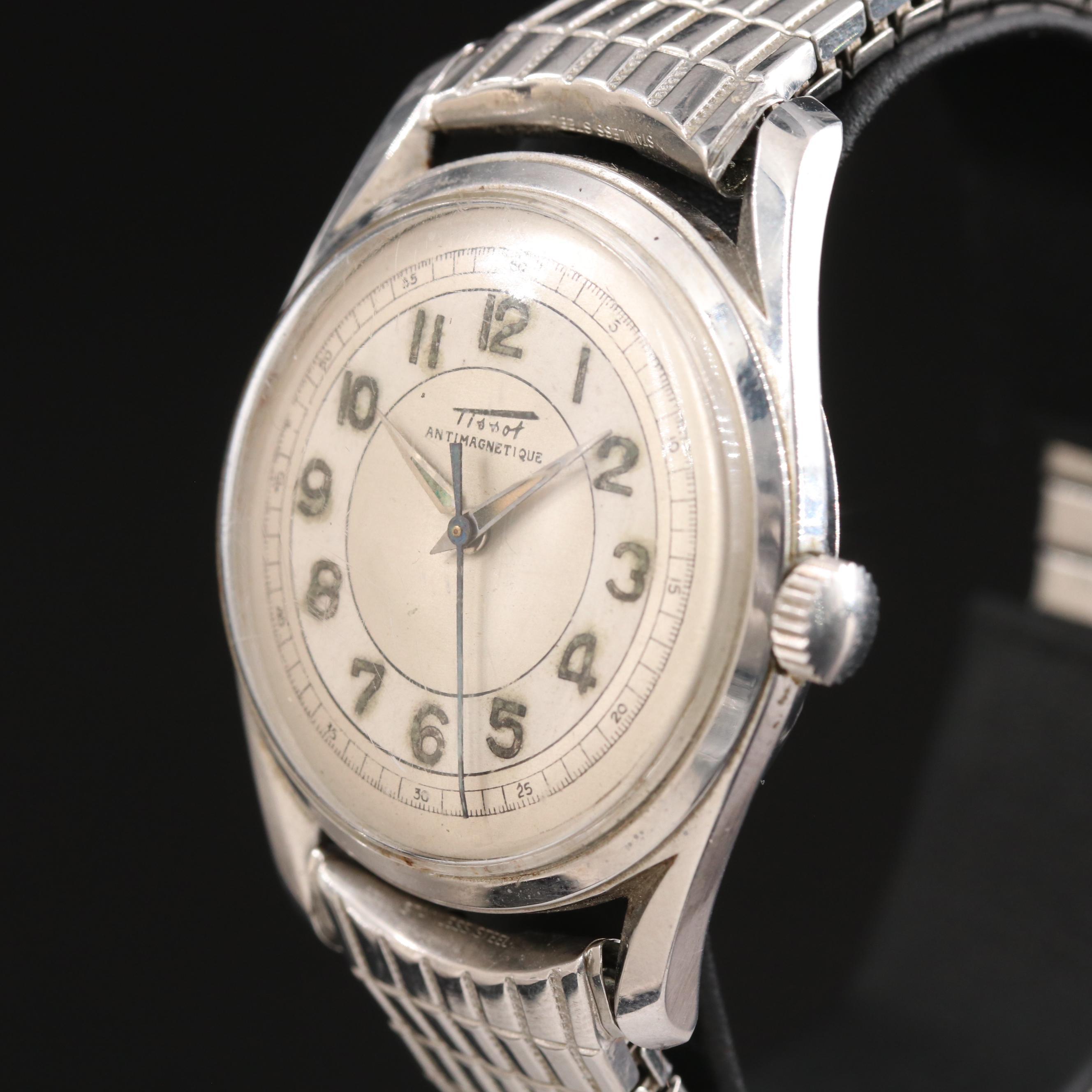 Vintage Tissot Antimagnetique Stainless Steel Watch