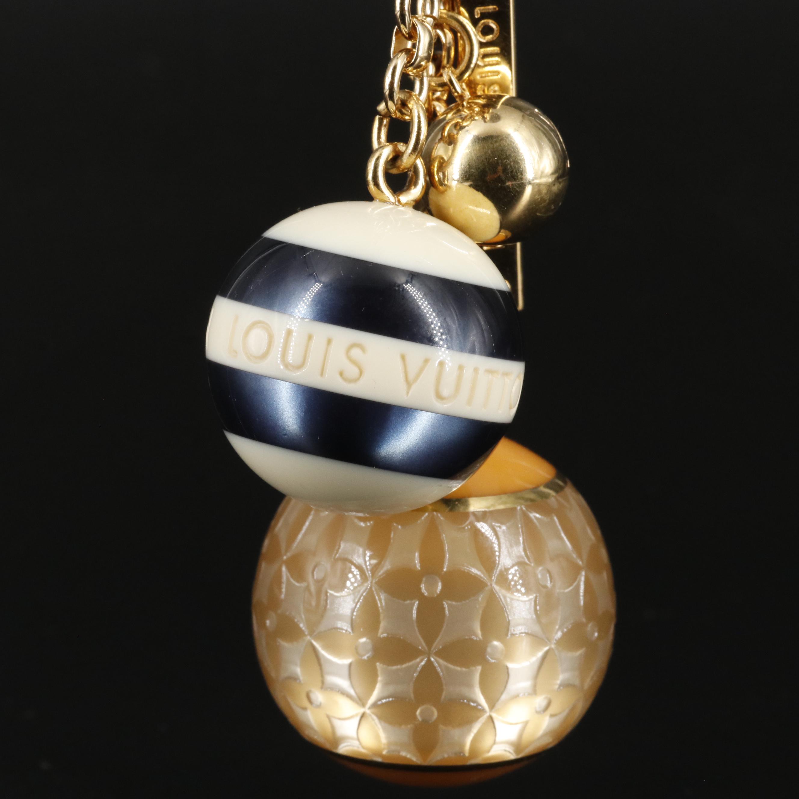 Louis Vuitton Monogram Bubble Balls Bag Charm/Key Chain