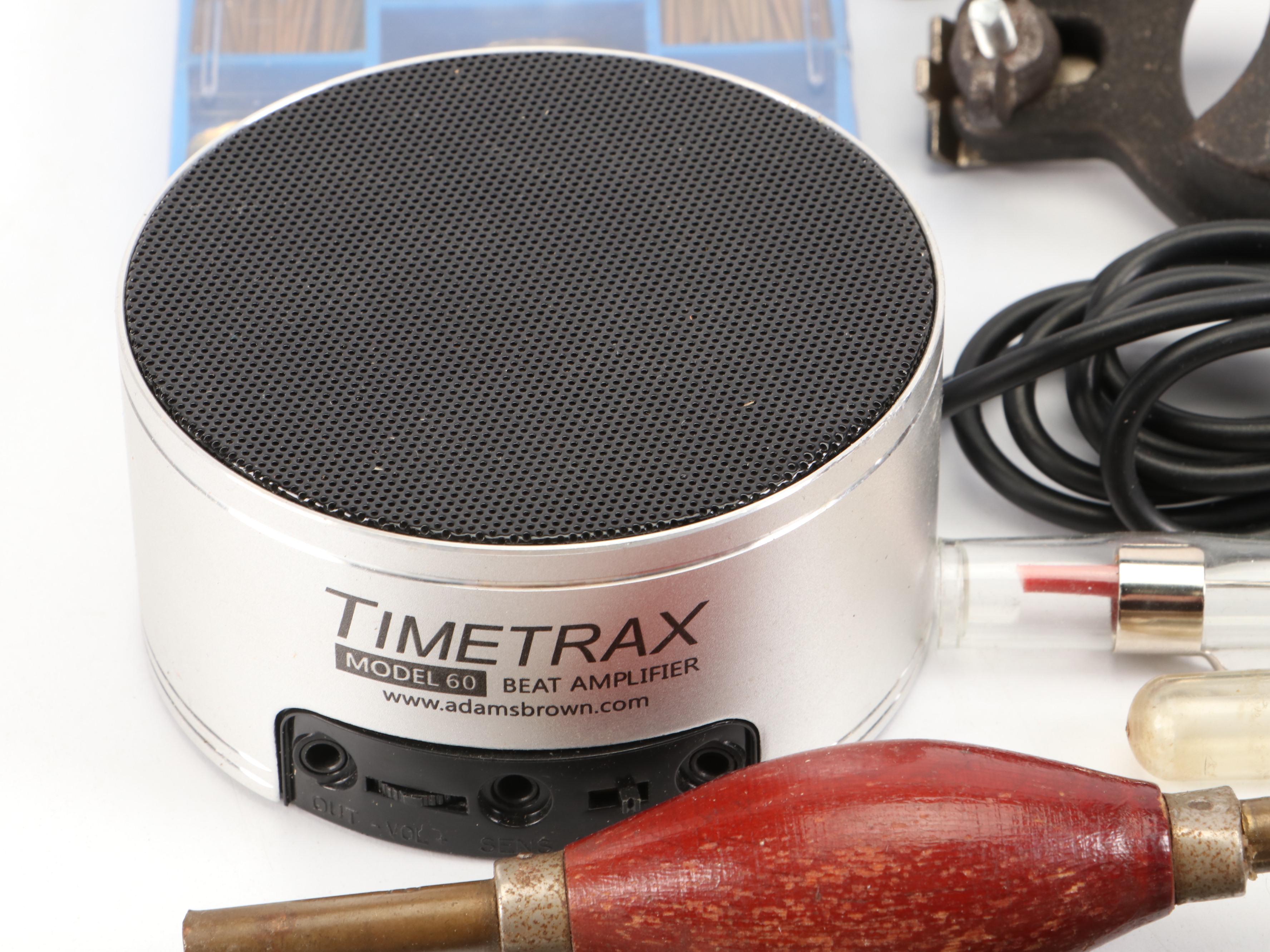 Seth Thomas Clock Face, Keys, Springs, and More Clock Repair Pieces