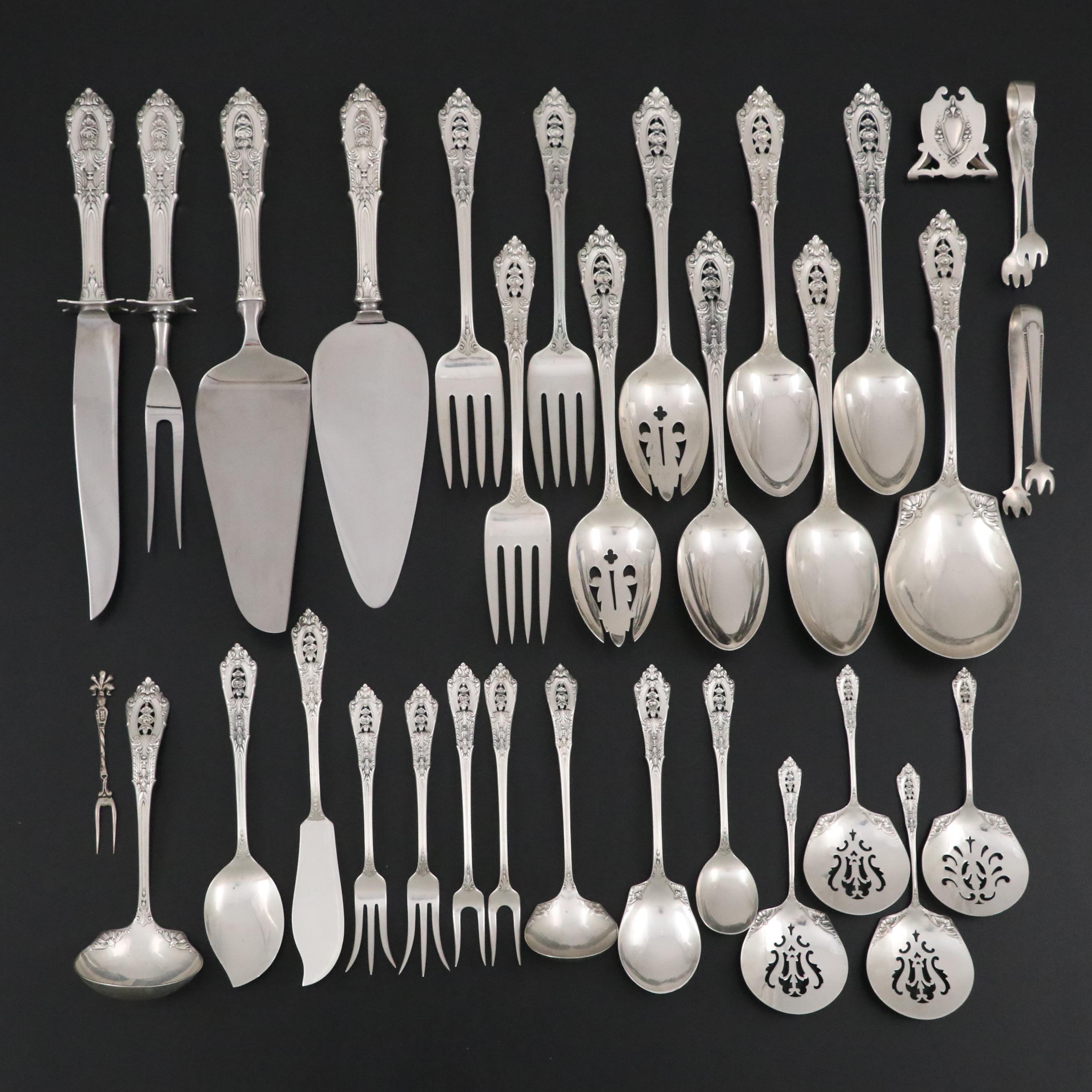 Wallace "Rose Point" Sterling Silver Serving Utensils