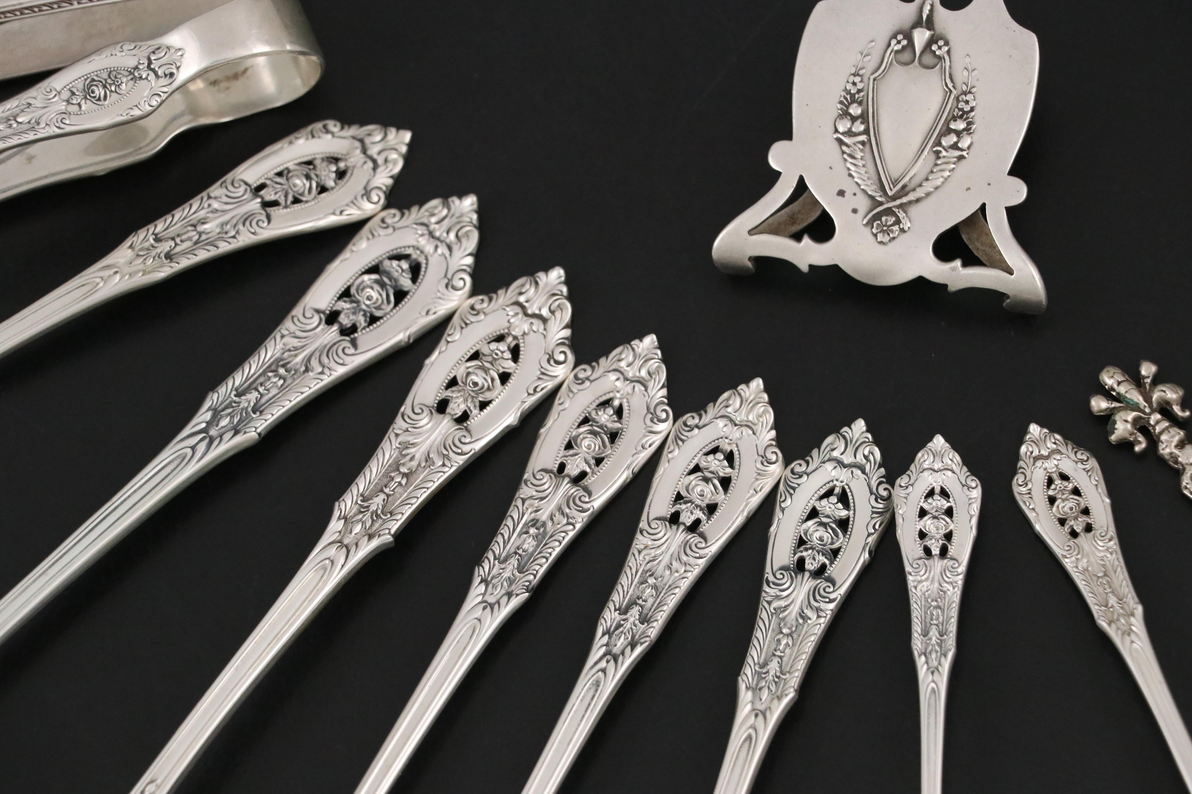 Wallace "Rose Point" Sterling Silver Serving Utensils
