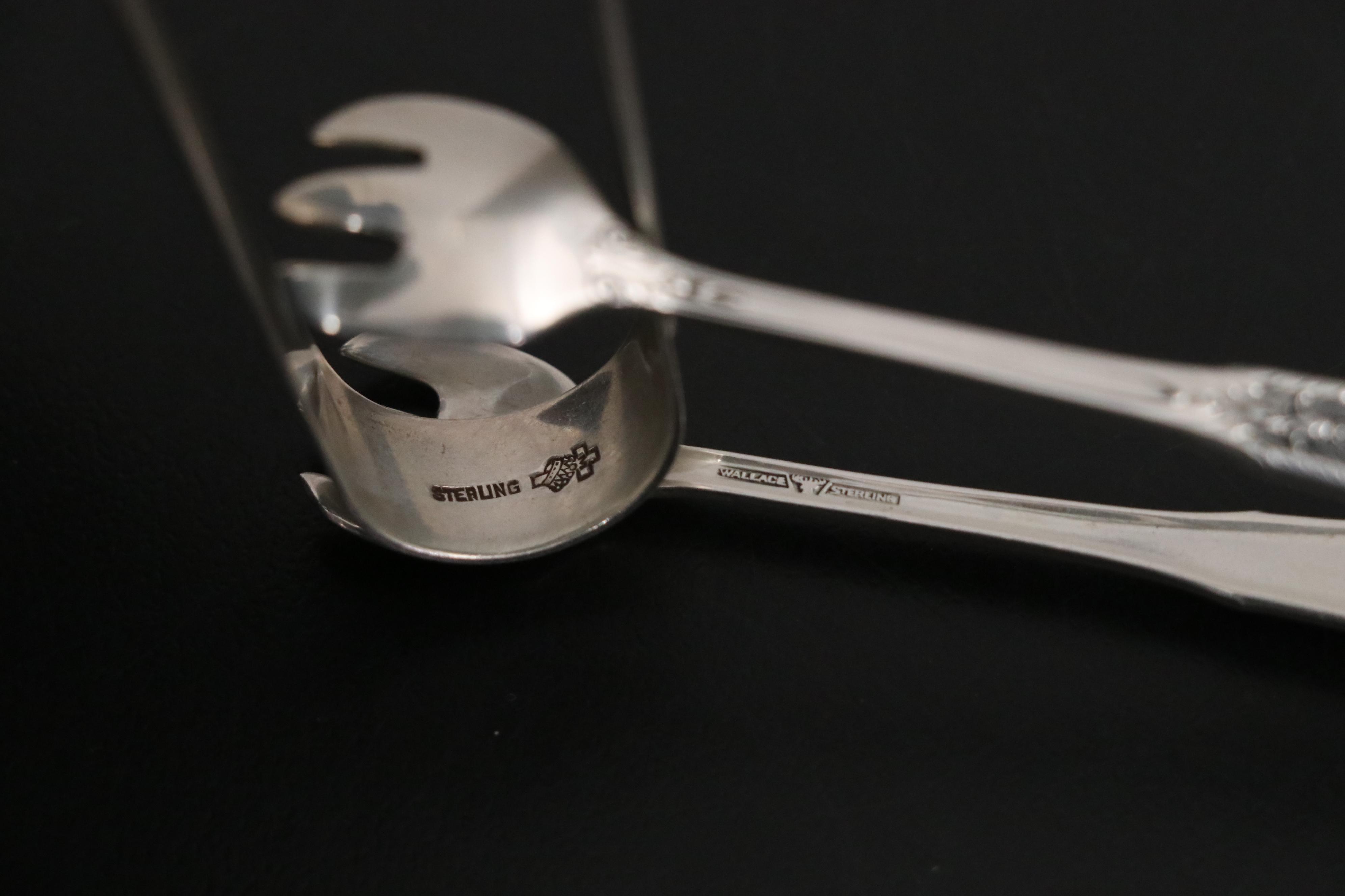 Wallace "Rose Point" Sterling Silver Serving Utensils