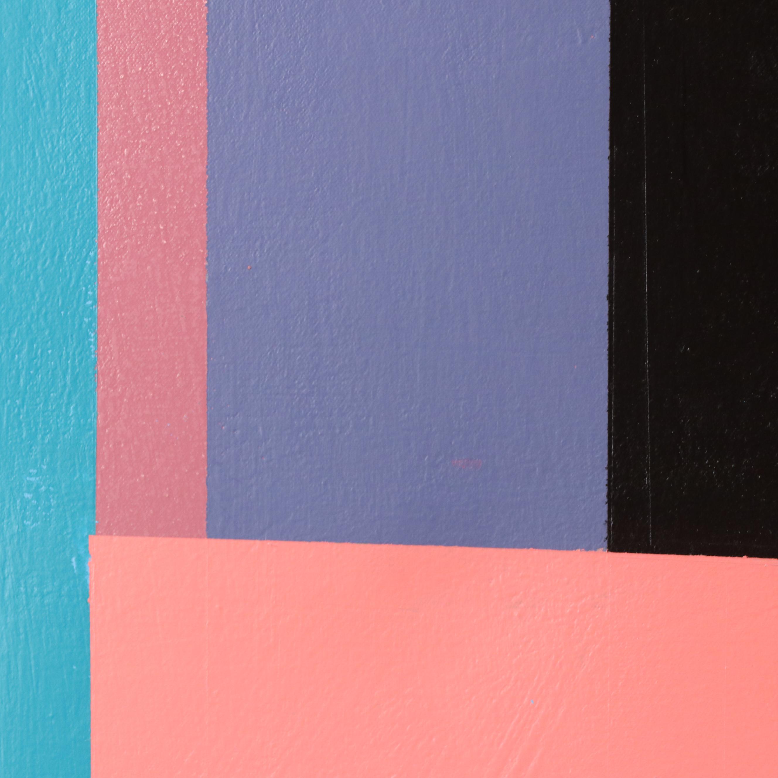 Antonio Carreño Geometric Modernist Acrylic Painting "Composition #4," 2023