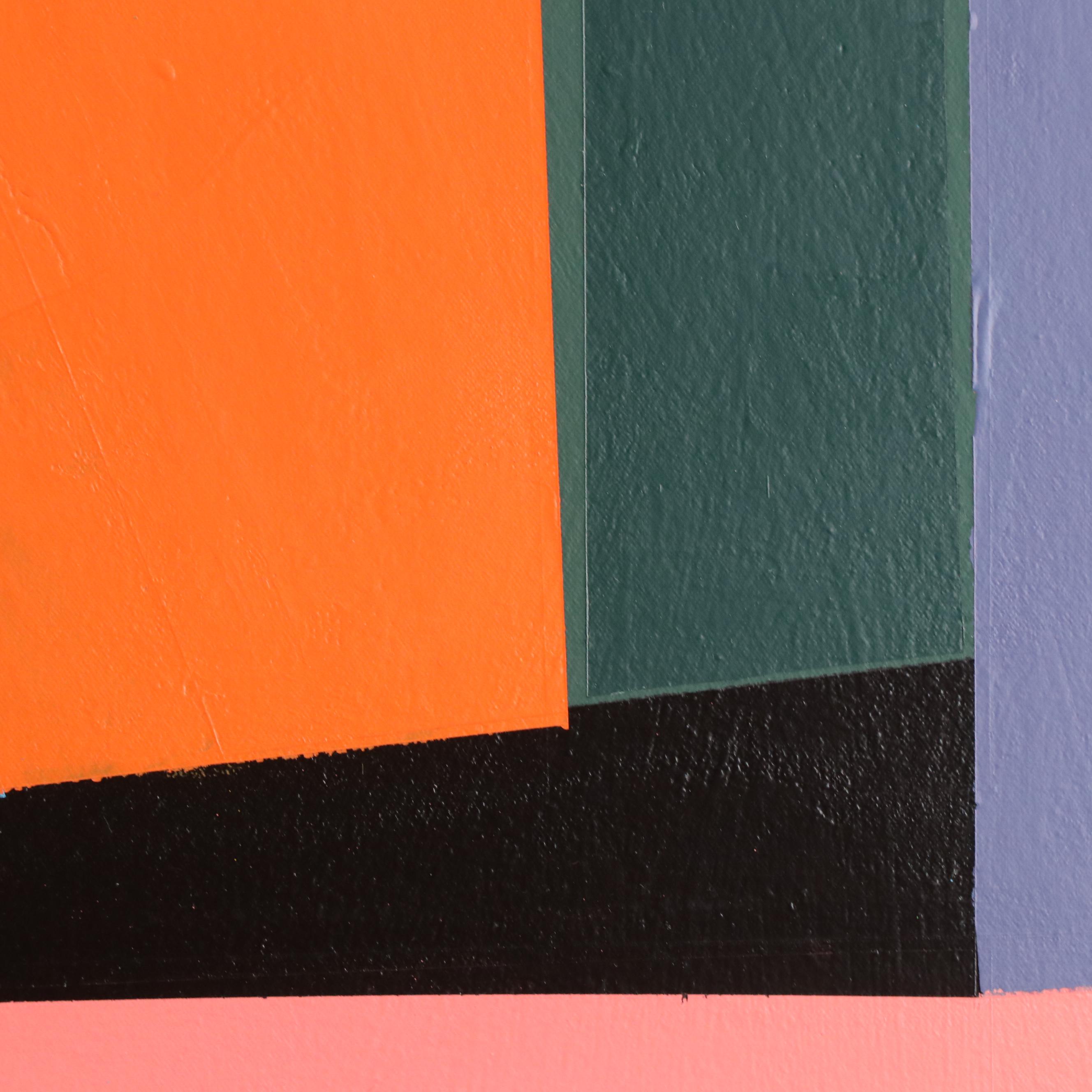 Antonio Carreño Geometric Modernist Acrylic Painting "Composition #4," 2023