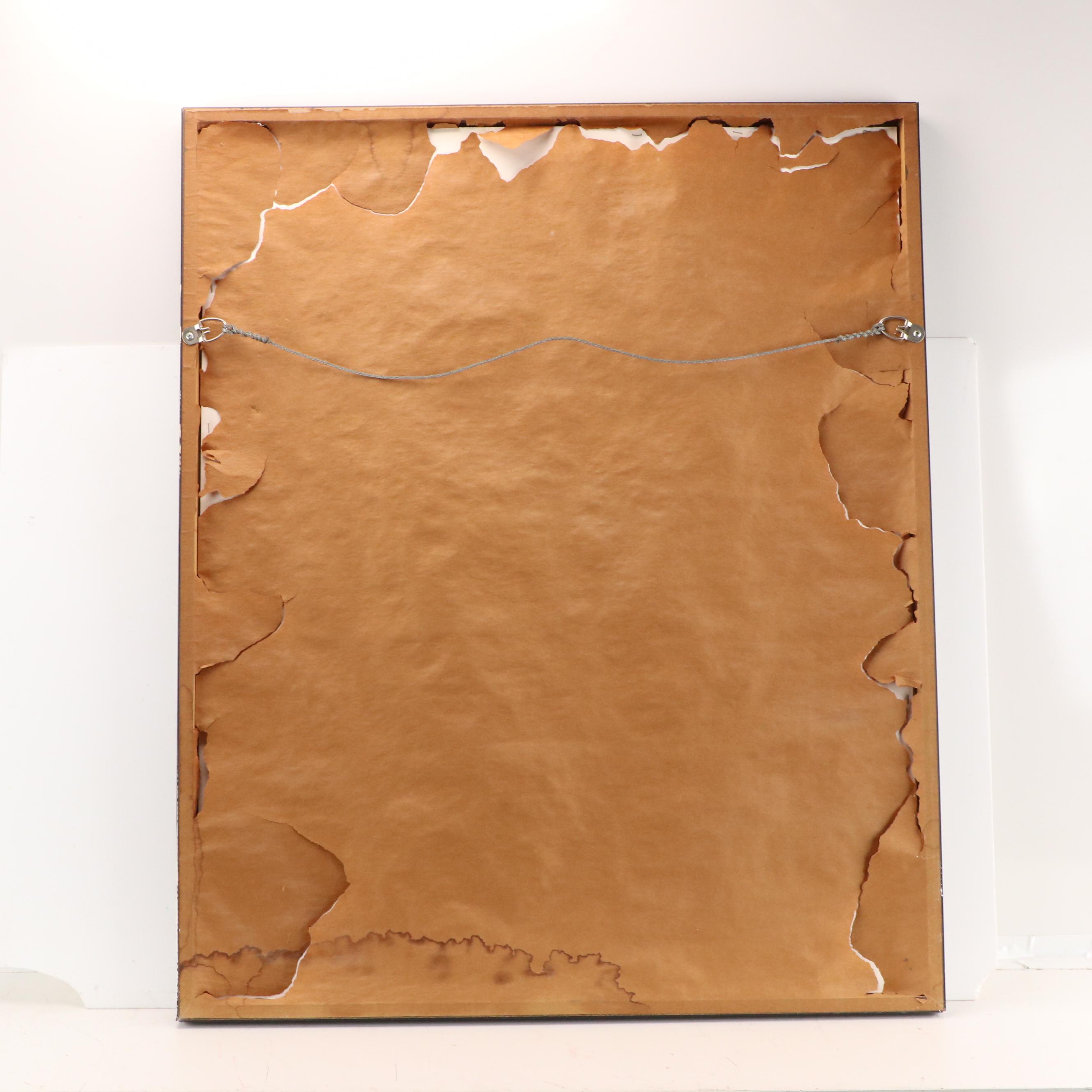 José María Mijares Stylized Figural Serigraph "Santa Barbara," 1978