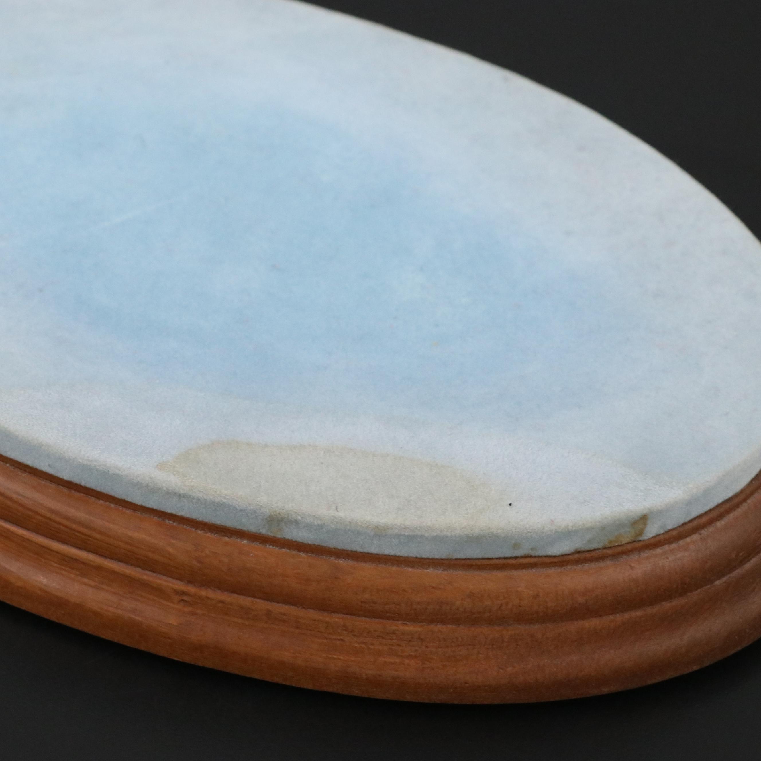 Lladró Porcelain Swan Figurine on Wooden Base