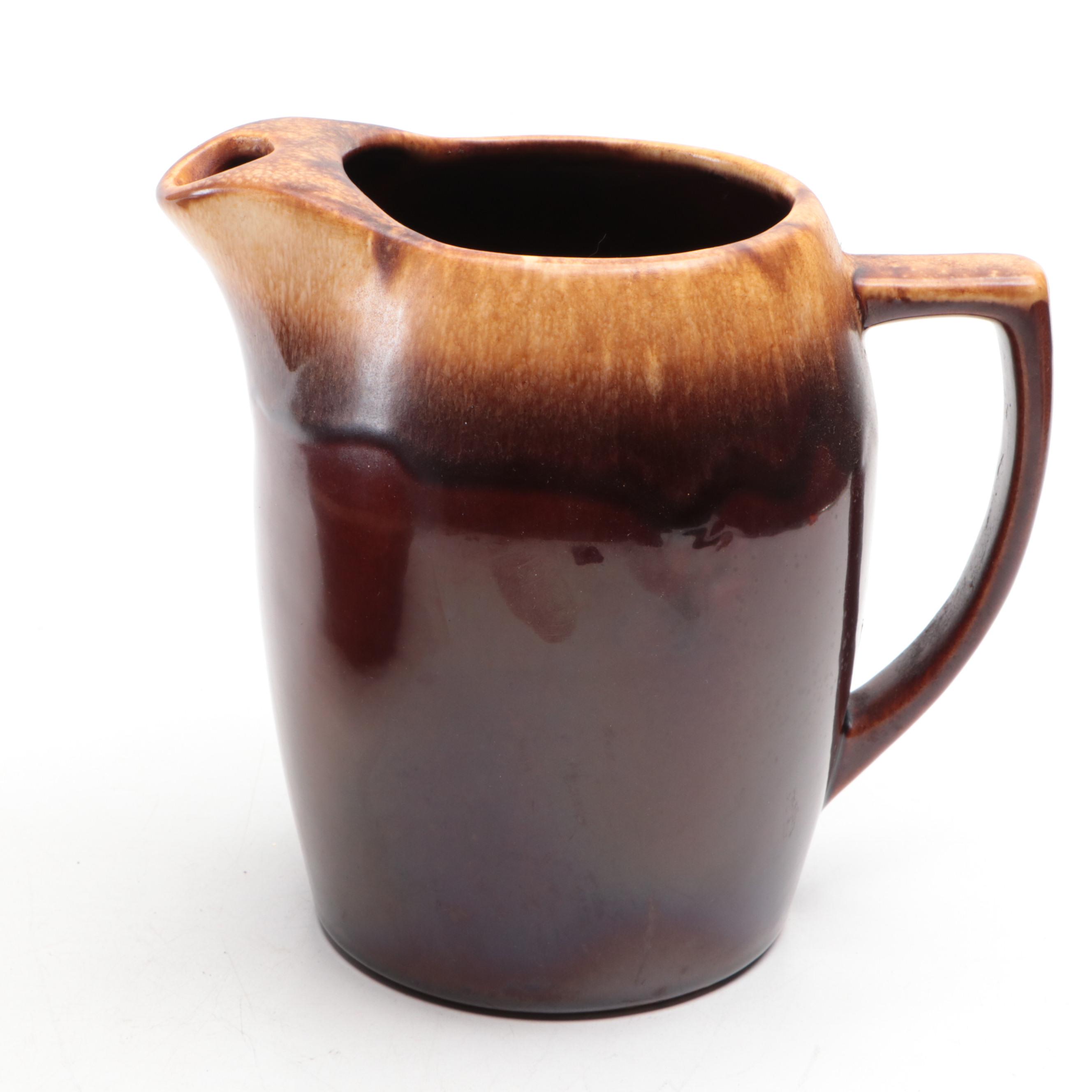 Kathy Kale Pottery Drip Glaze Pitcher and Lidded Bowl, Mid-20th Century