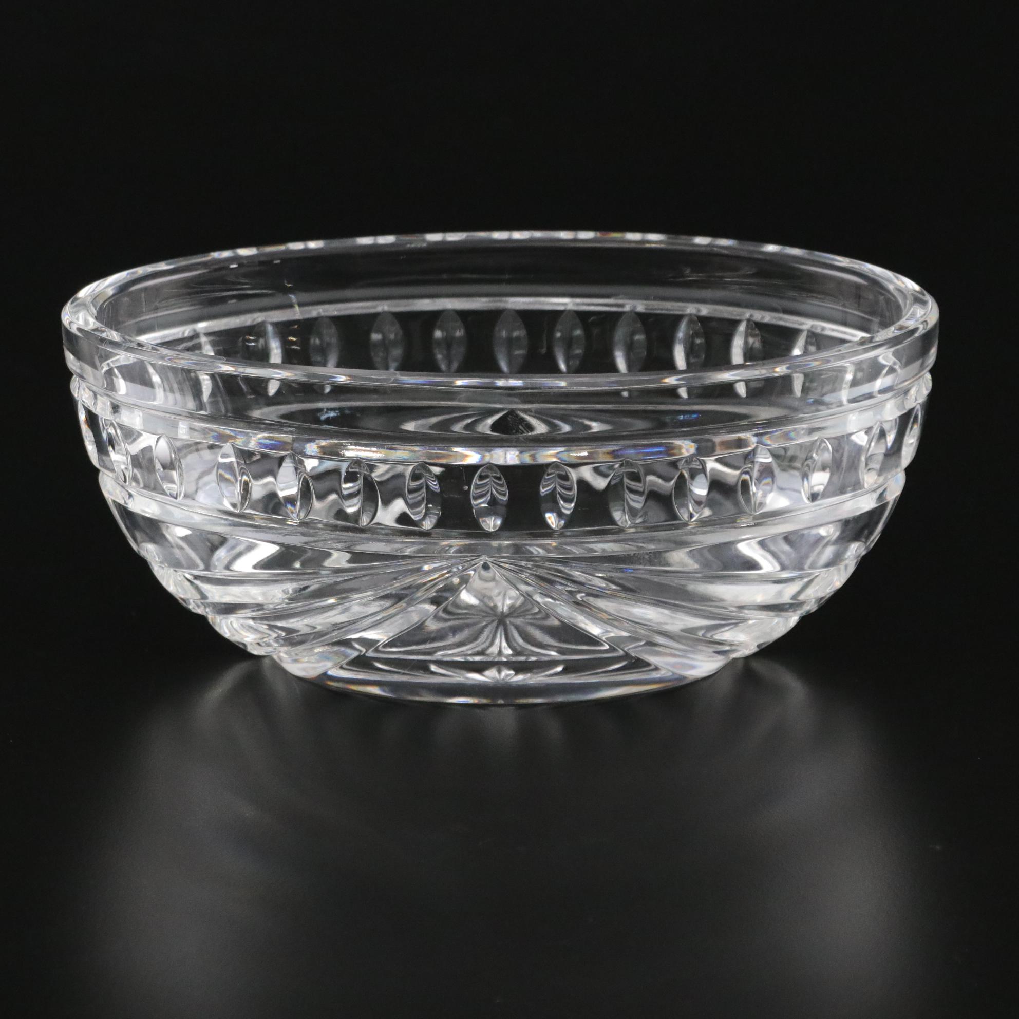 Waterford Crystal "Overture" Oval Bowl