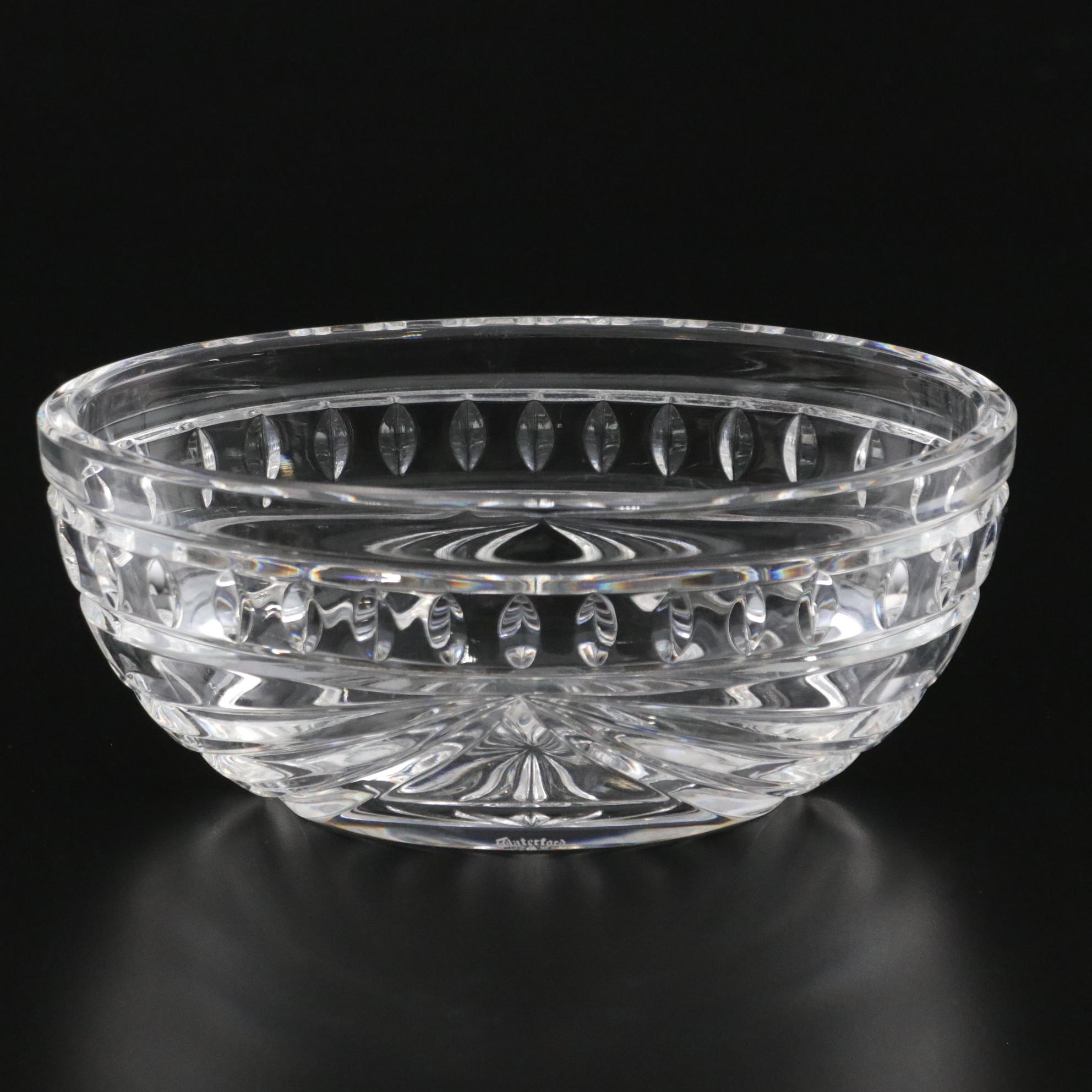 Waterford Crystal "Overture" Oval Bowl