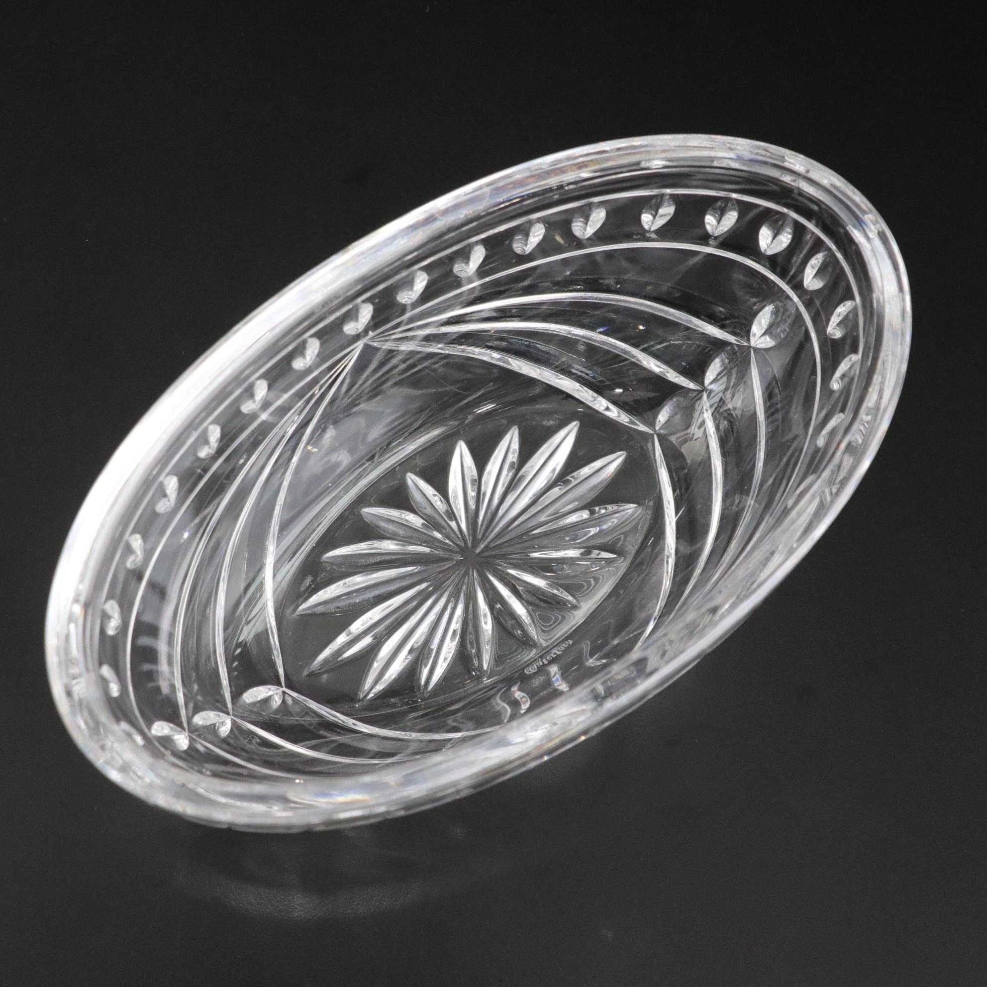 Waterford Crystal "Overture" Oval Bowl
