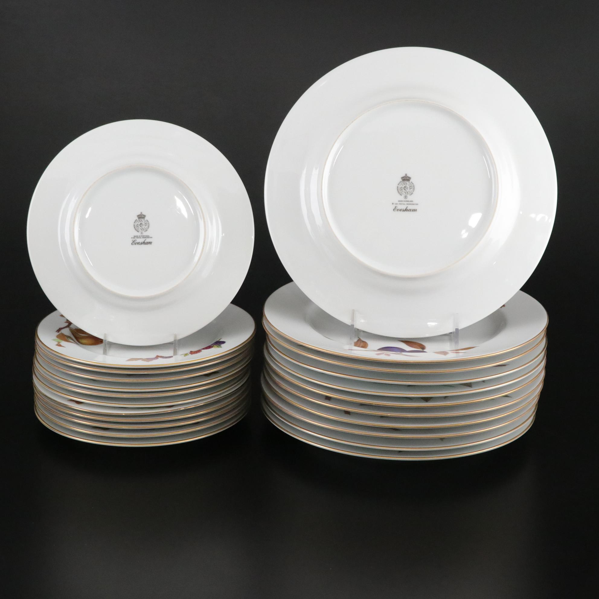 Royal Worcester "Evesham Gold" Porcelain Dinnerware