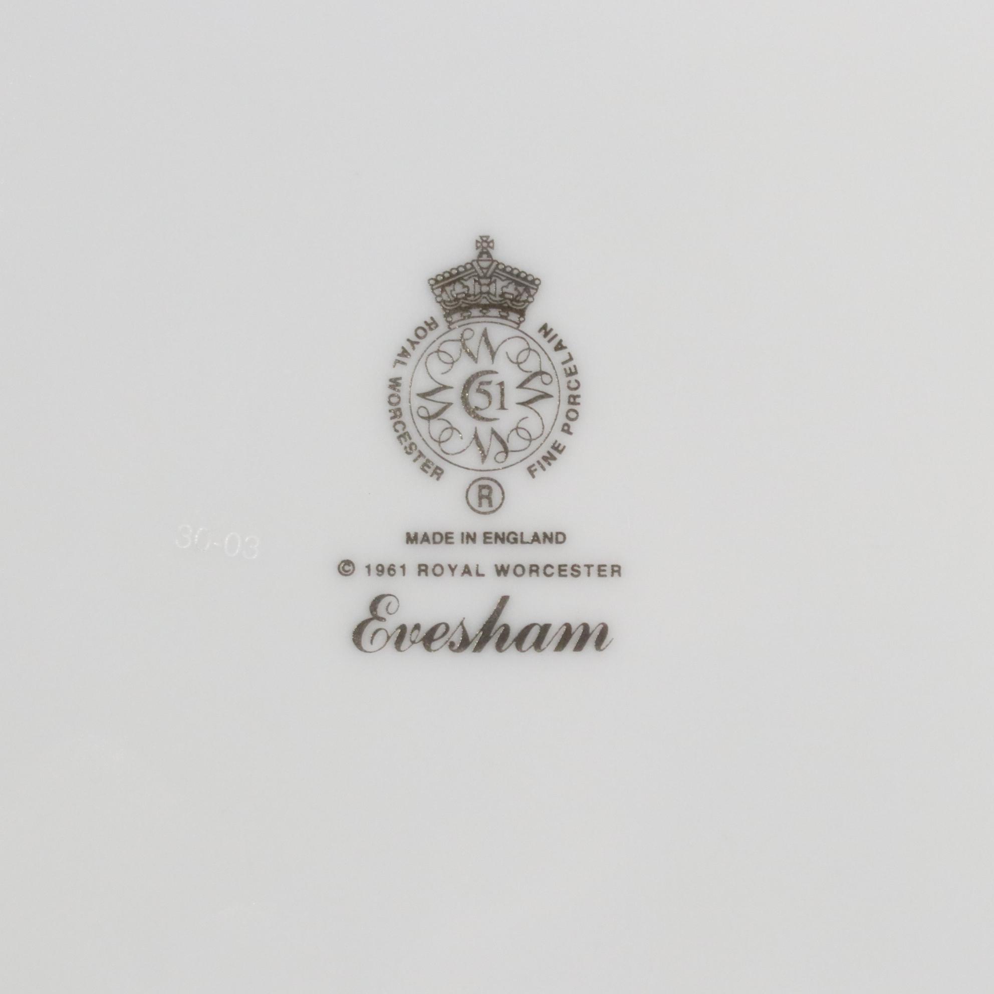 Royal Worcester "Evesham Gold" Porcelain Dinnerware