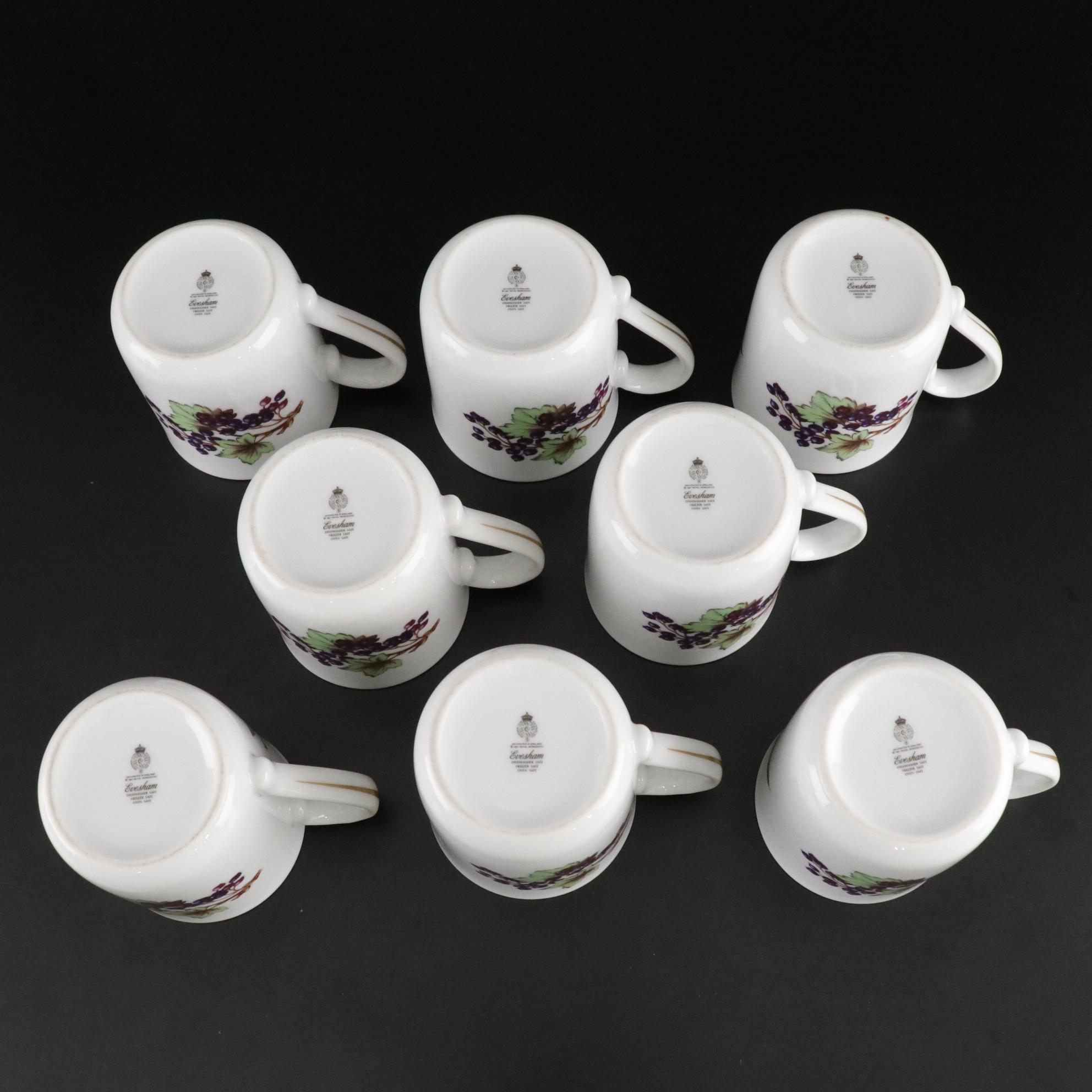 Royal Worcester "Evesham Gold" Porcelain Dinnerware