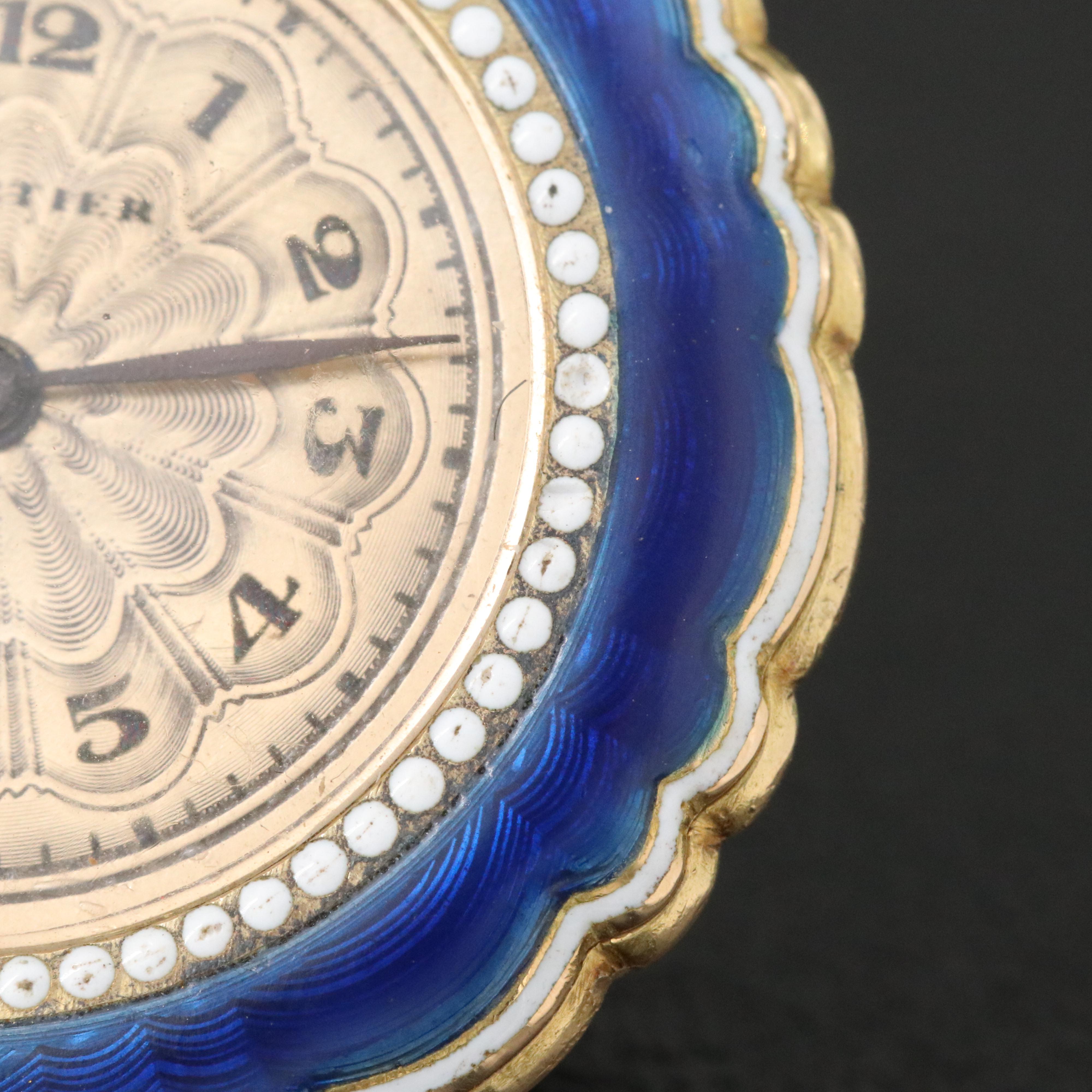 Fabergé 2.50 CTW Diamond Watch Pin with Cartier for Fabergé Pendant Watch