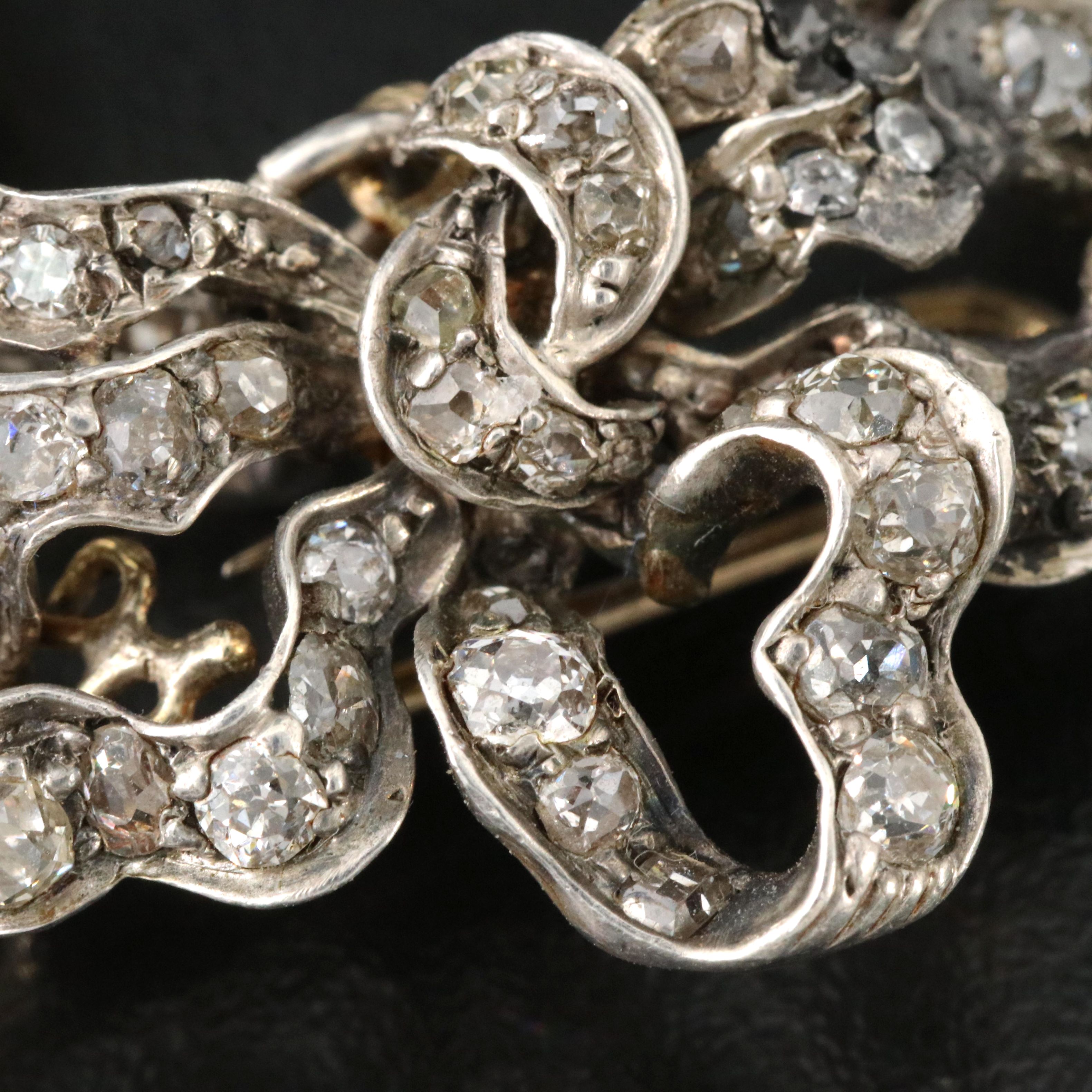 Fabergé 2.50 CTW Diamond Watch Pin with Cartier for Fabergé Pendant Watch