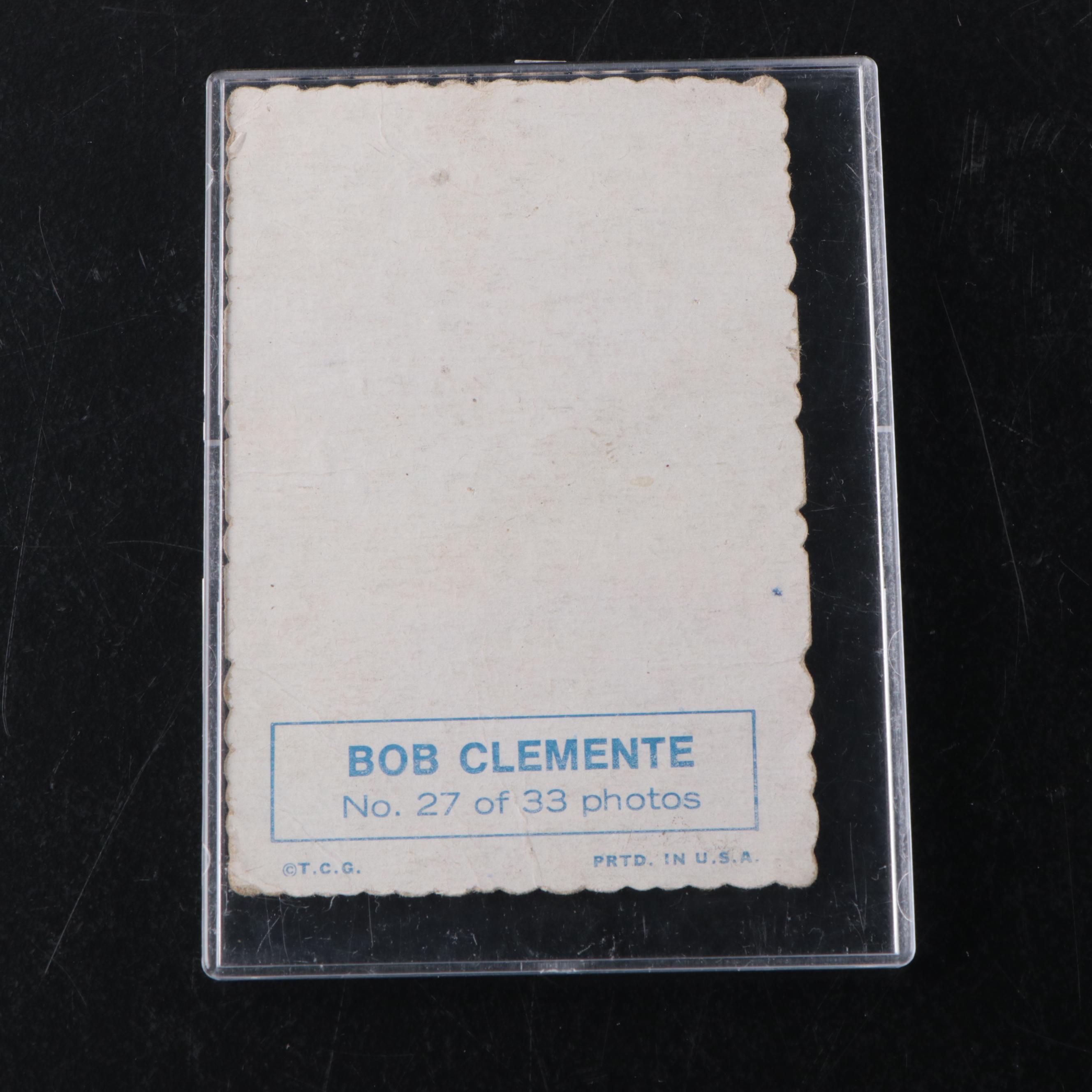 1969 Topps Deckle Edge Roberto Clemente HOF Pittsburgh Pirates Baseball Card