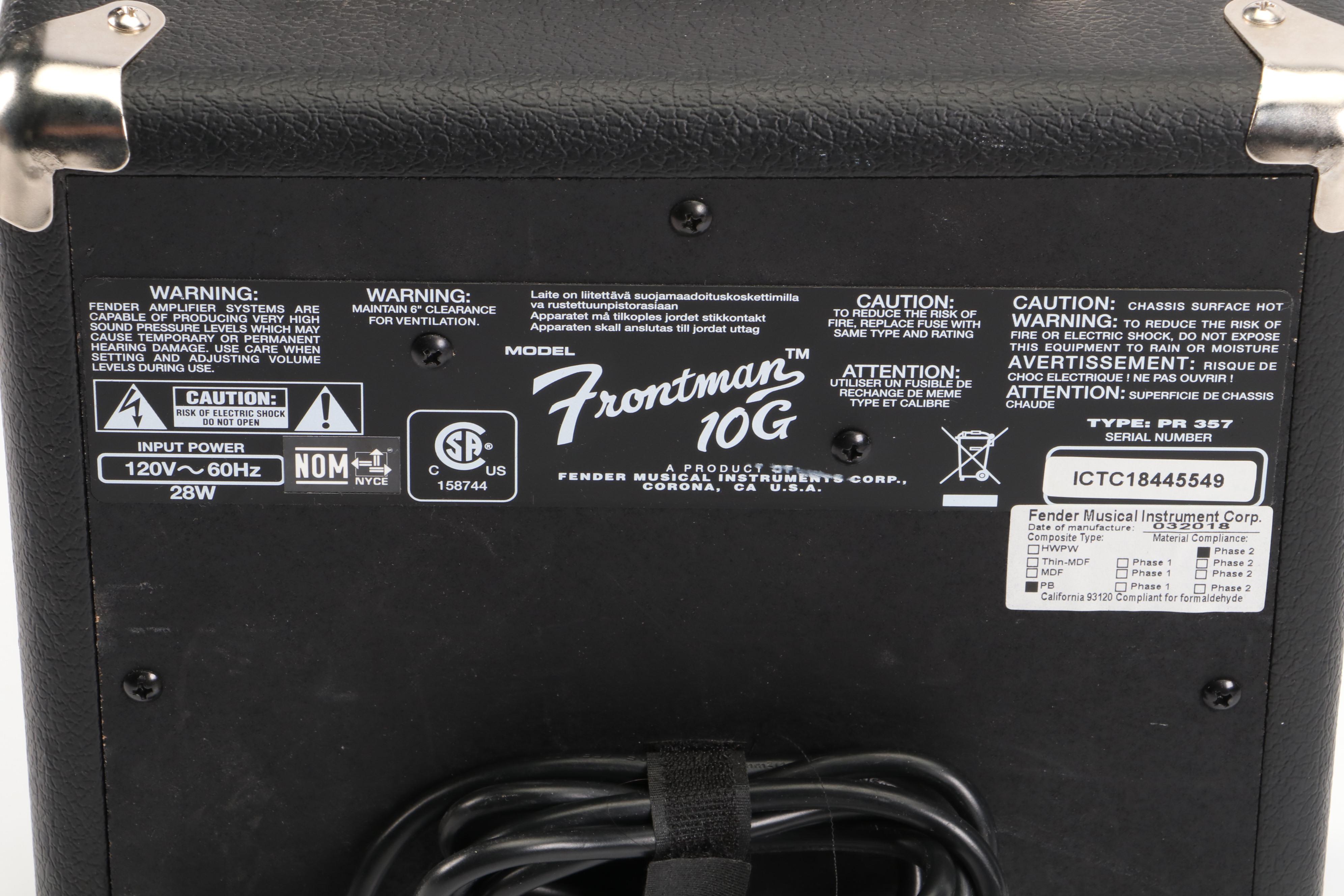 Fender Frontman 10G Guitar Amp