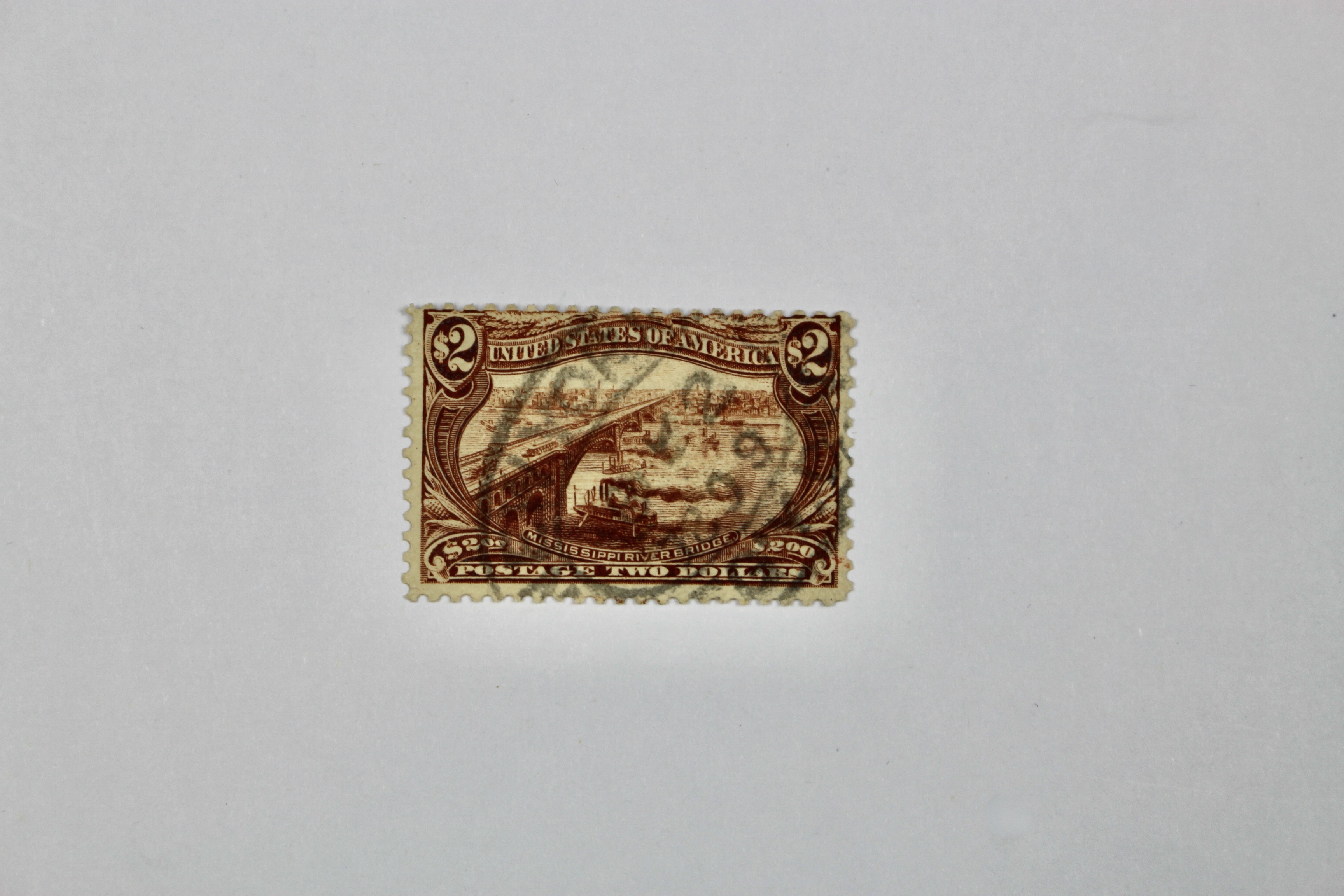 Used 1898 $2 Trans-Mississippi U.S. Postage Stamp, Scott #293