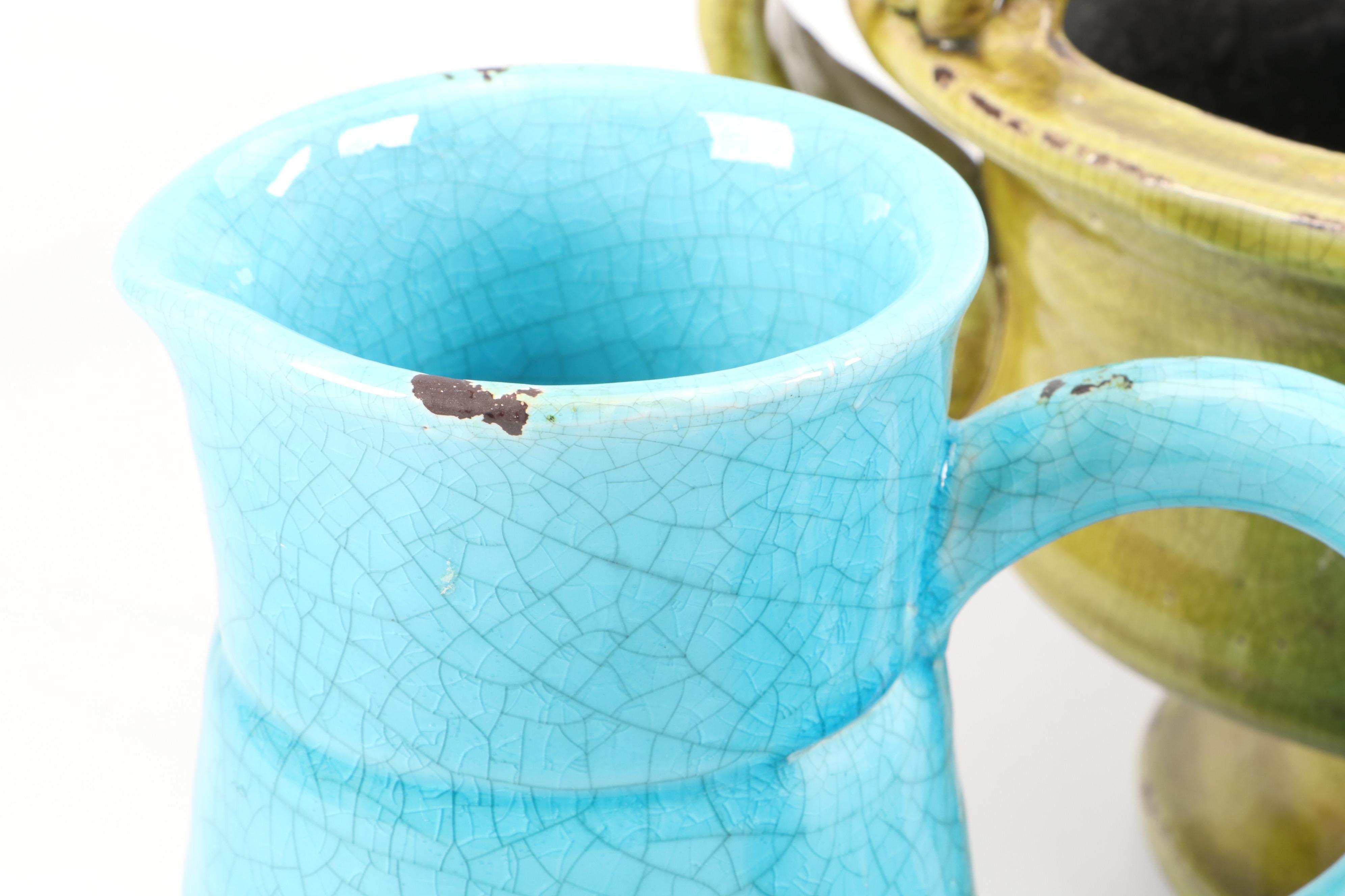 Foreside Home & Garden "Coastal" Ceramic Pitchers and Other Ceramic Décor