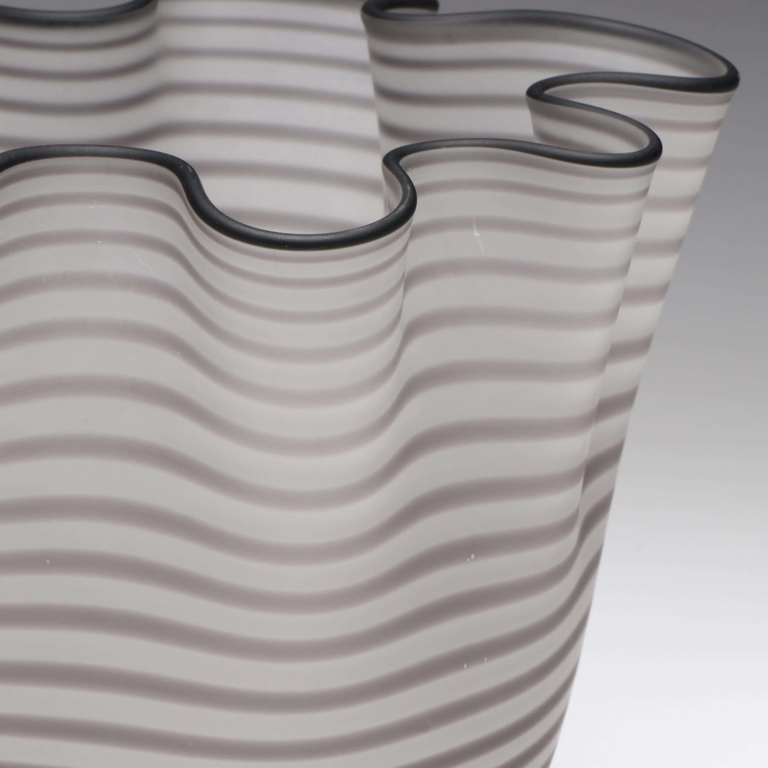 Ulrica Hydman-Vallien for Kosta Boda Artist's Collection Art Glass Vase