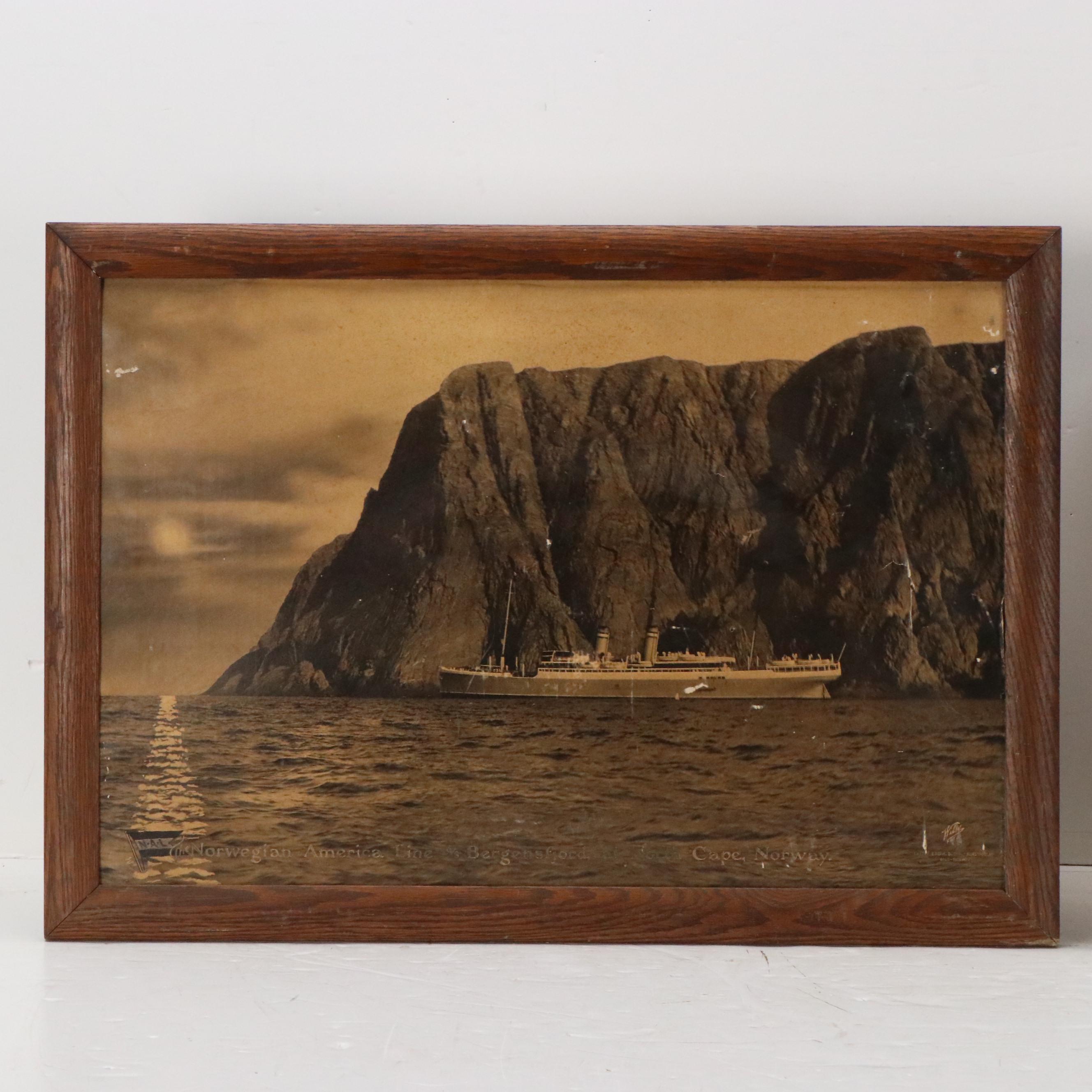 Lithograph Ship Portraits, Early-Mid 20th Century