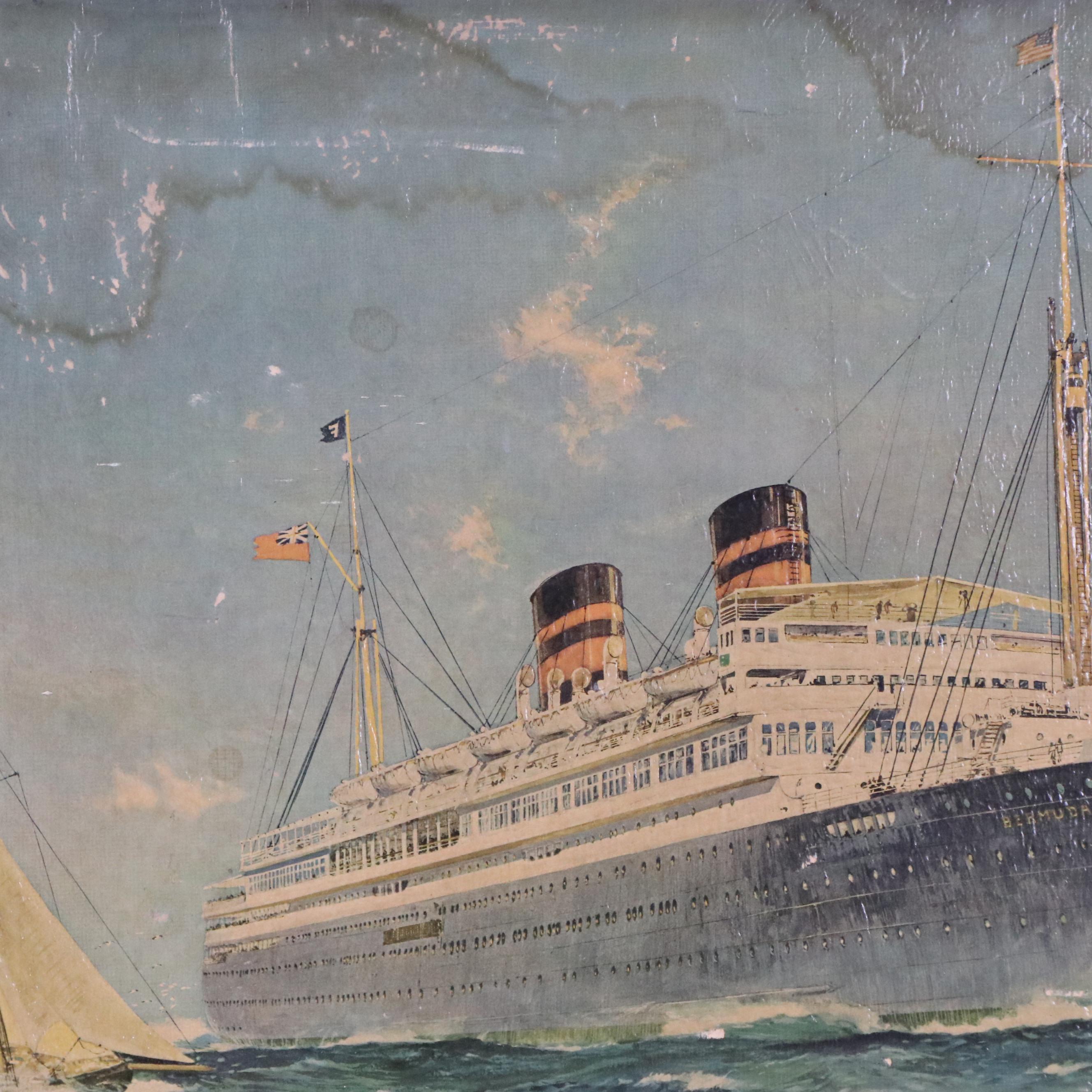 Lithograph Ship Portraits, Early-Mid 20th Century