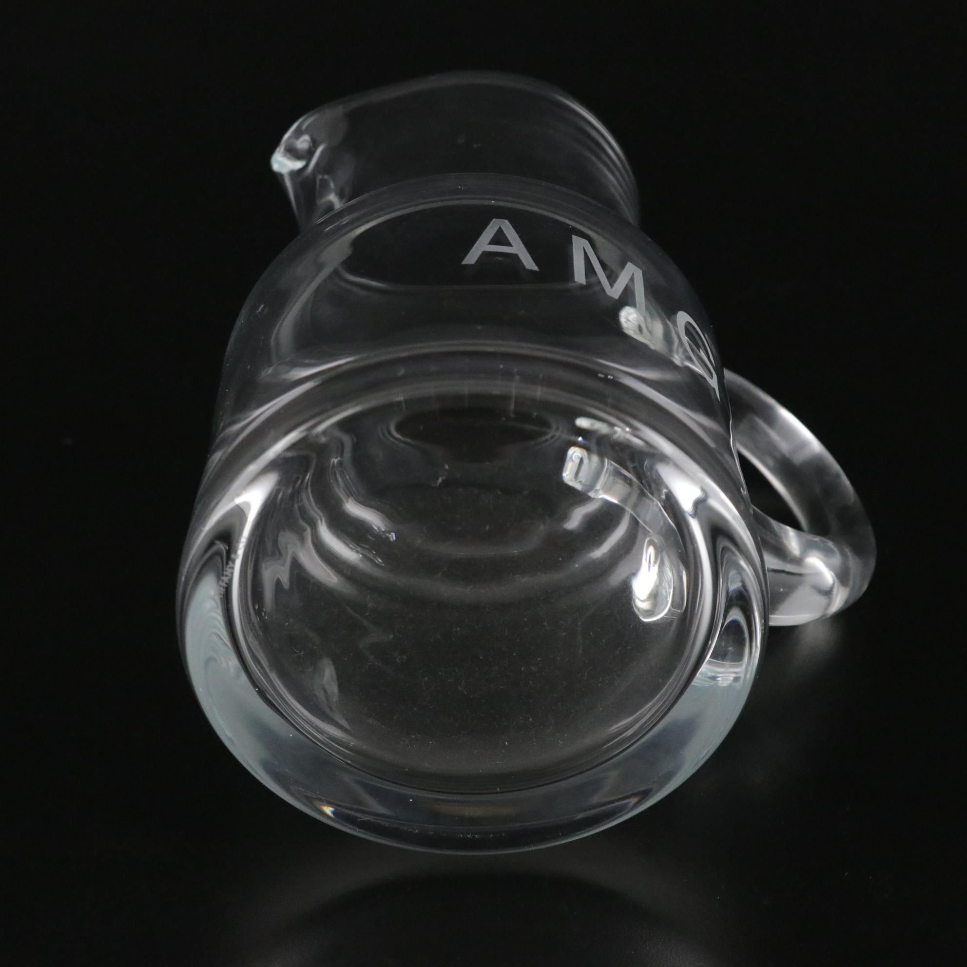 Tiffany & Co. Crystal Carafe with Etched Initials