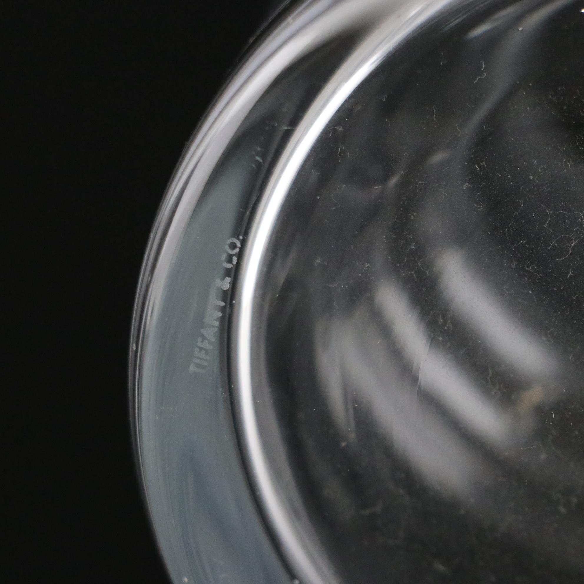 Tiffany & Co. Crystal Carafe with Etched Initials