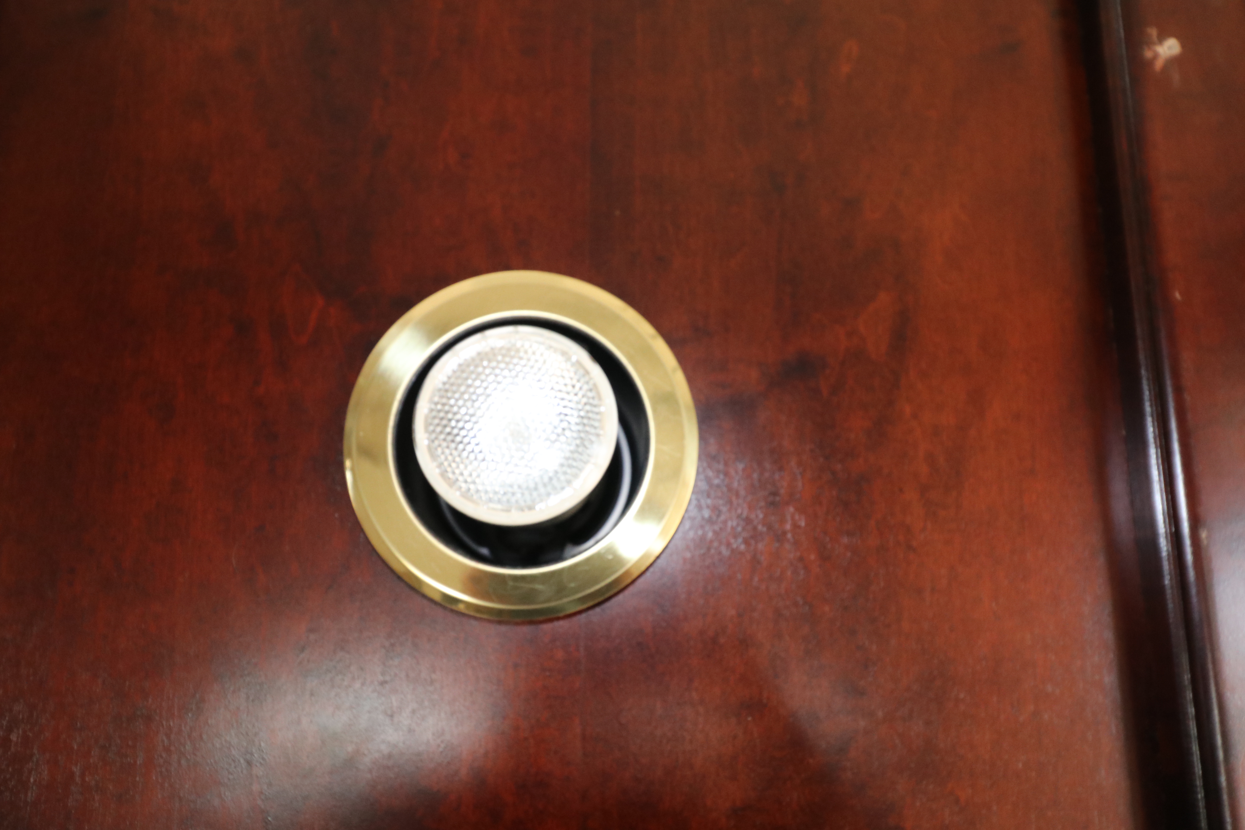 English Pub Style Freestanding Bar with Illuminated Stained Glass Canopy